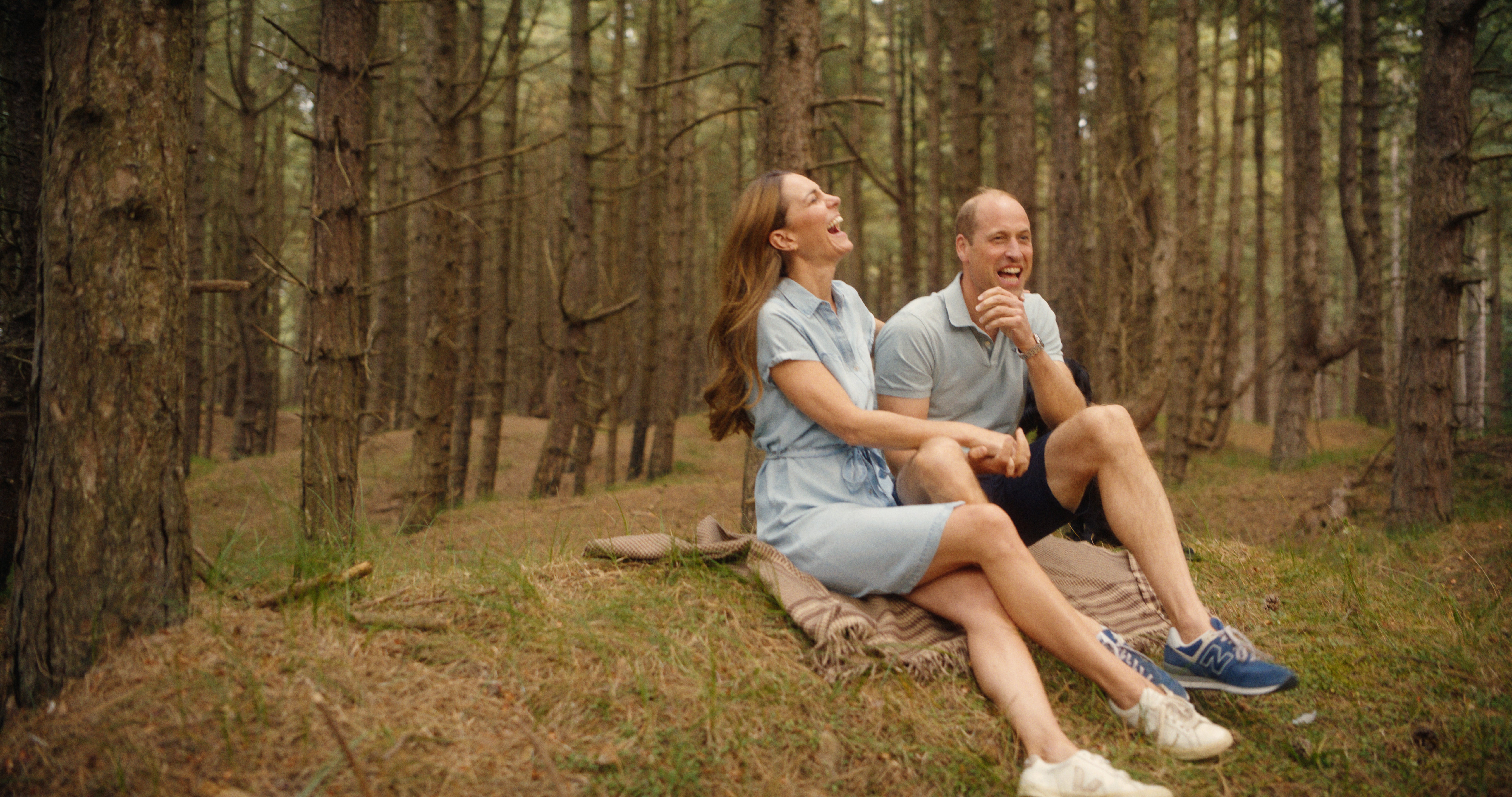 In a video released by the couple, William and Kate are shown together in the outdoors