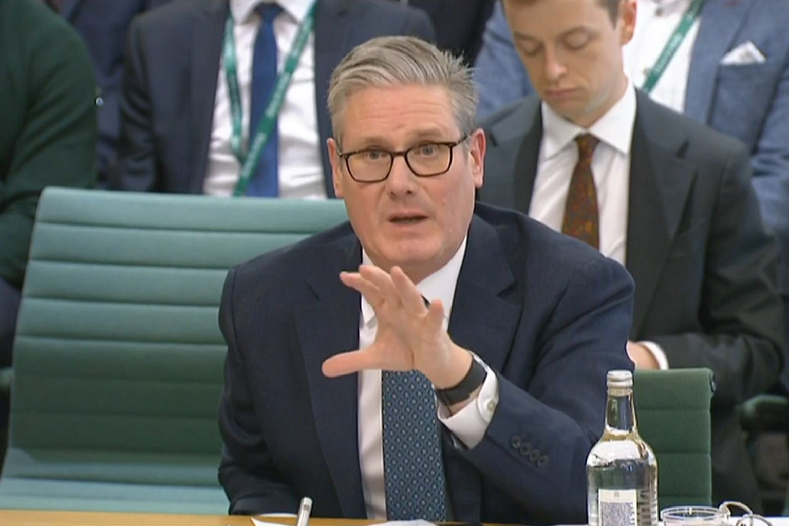 Sir Keir Starmer appearing before the Liaison Committee at the Houses of Parliament in London (House of Commons/UK Parliament/PA)