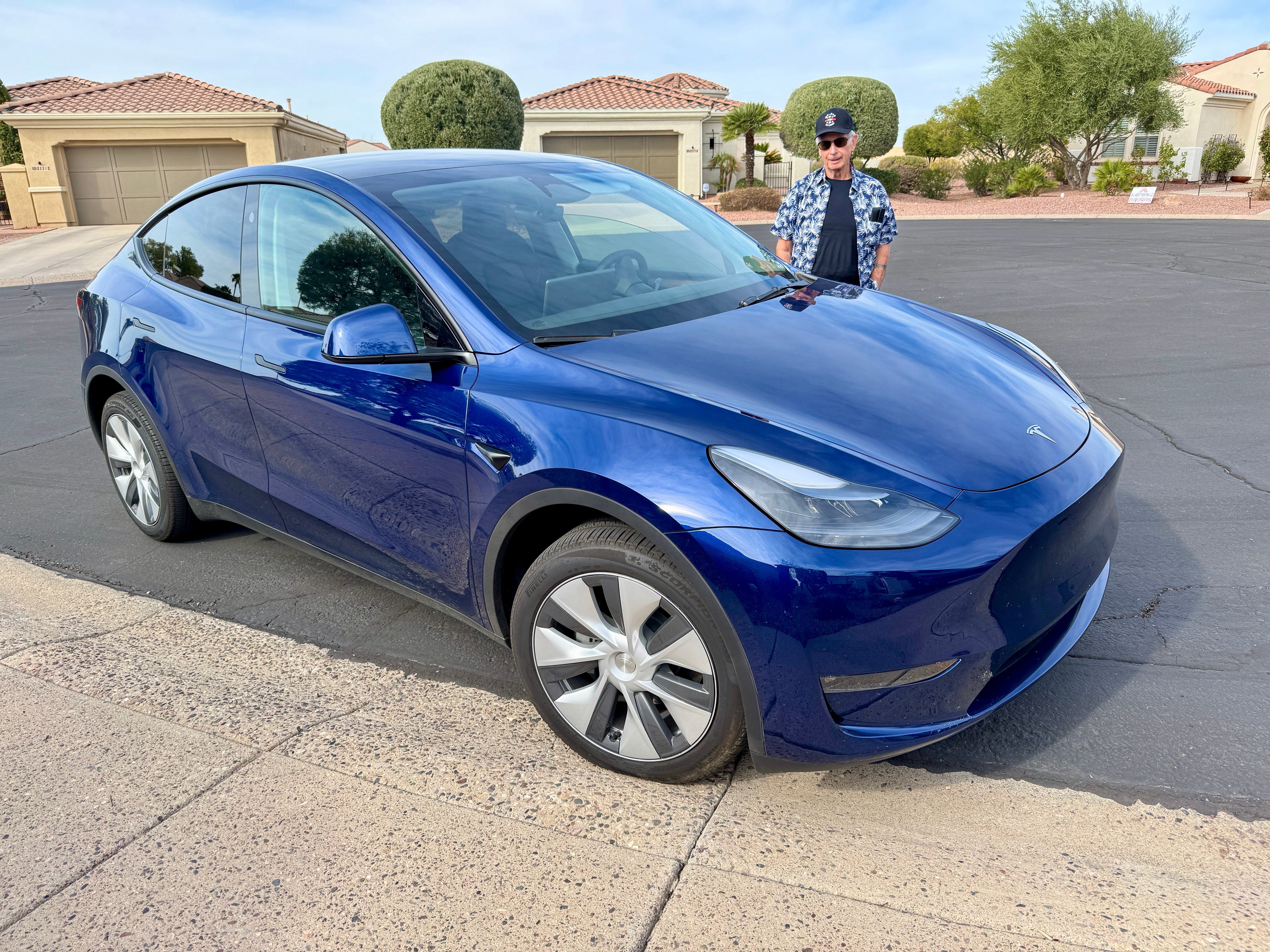 There are Teslas in the Fowler family on both sides of the Atlantic. Ralph Grimes loves his Model Y in Arizona