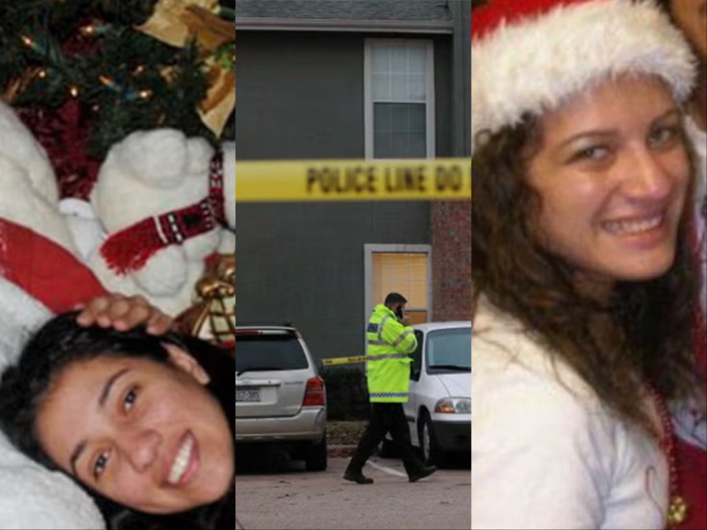 Sahra Fatemeh Zarei, pictured left, texted her friend that her uncle had turned up to their Christmas gathering as Santa