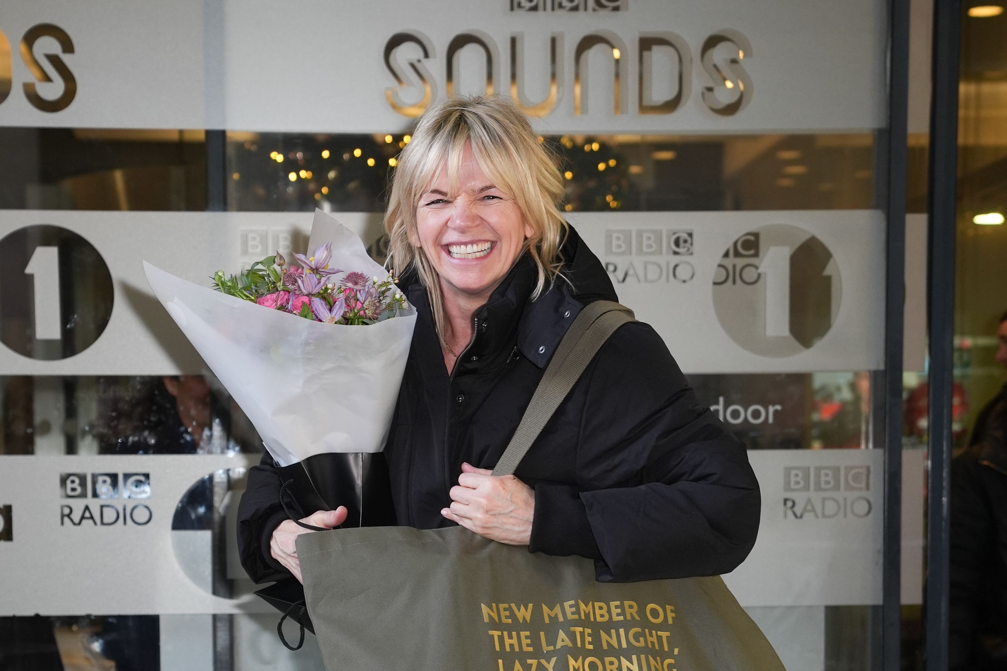 Zoe Ball leaving BBC Broadcasting House (Lucy North/PA)