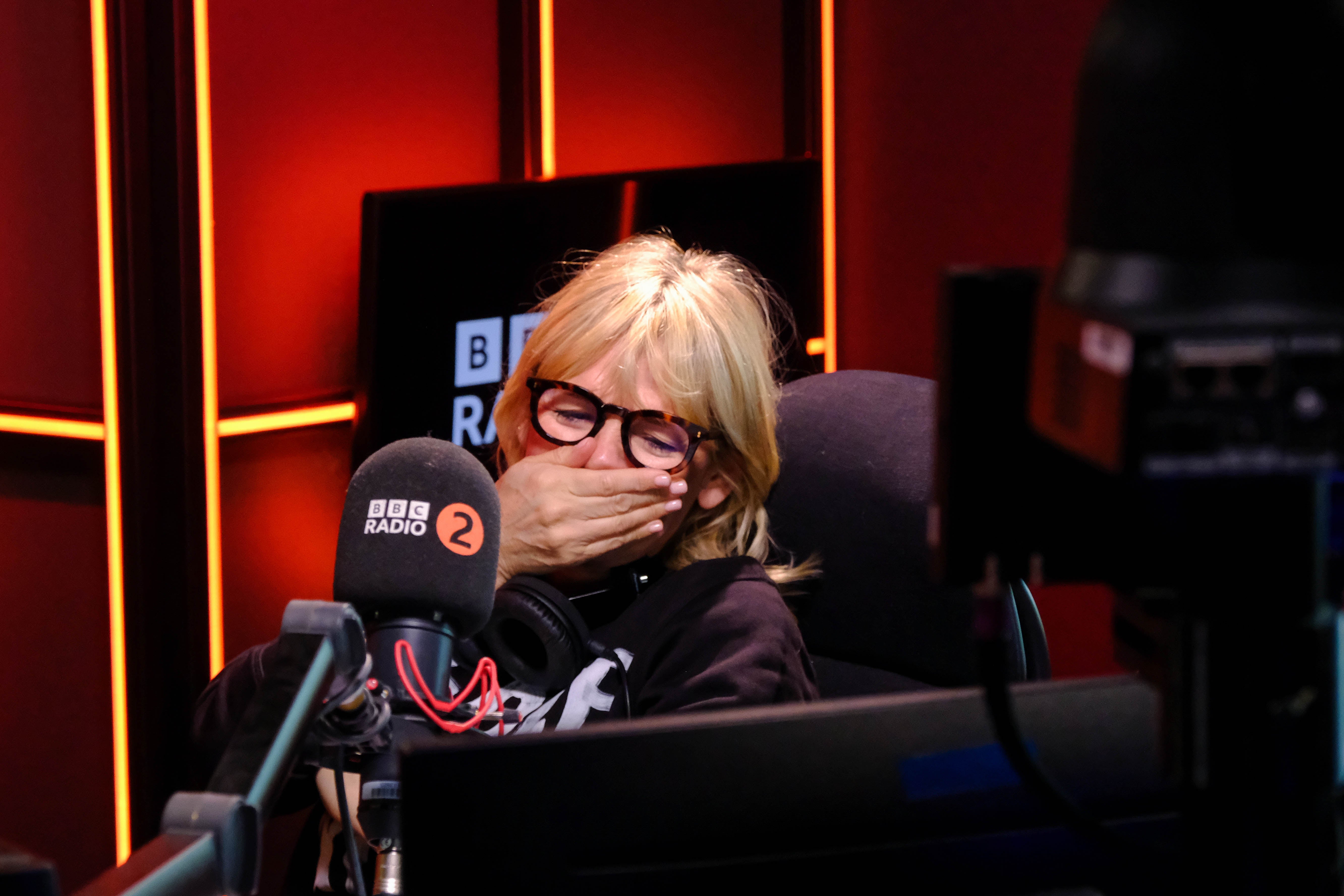 Zoe Ball, pictured, presenting her last show on BBC Radio 2 breakfast show, which she hosted for six years. (BBC)