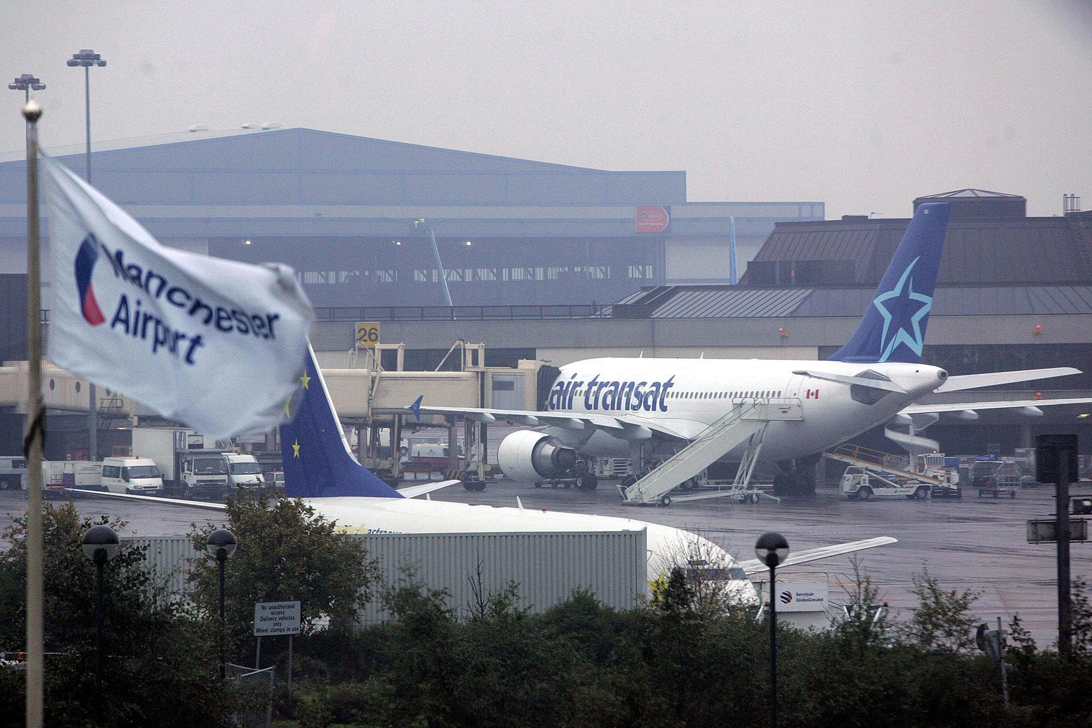 The incident took place at Manchester Airport (Martin Rickett/PA)