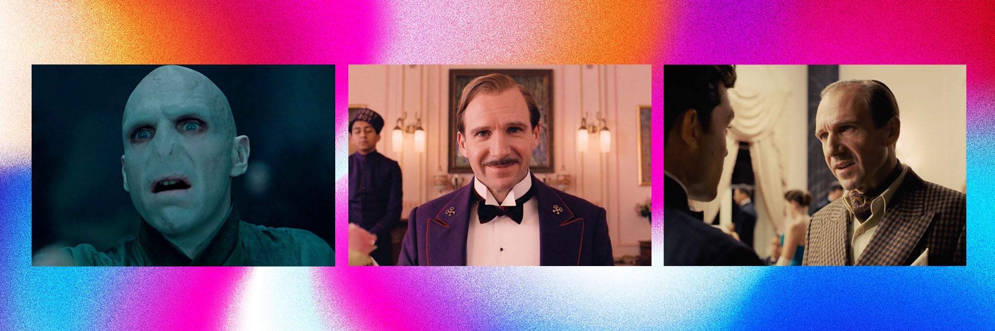 Ralph Fiennes in ‘Harry Potter’, ‘The Grand Budapest Hotel’ and ‘Hail, Caesar!’