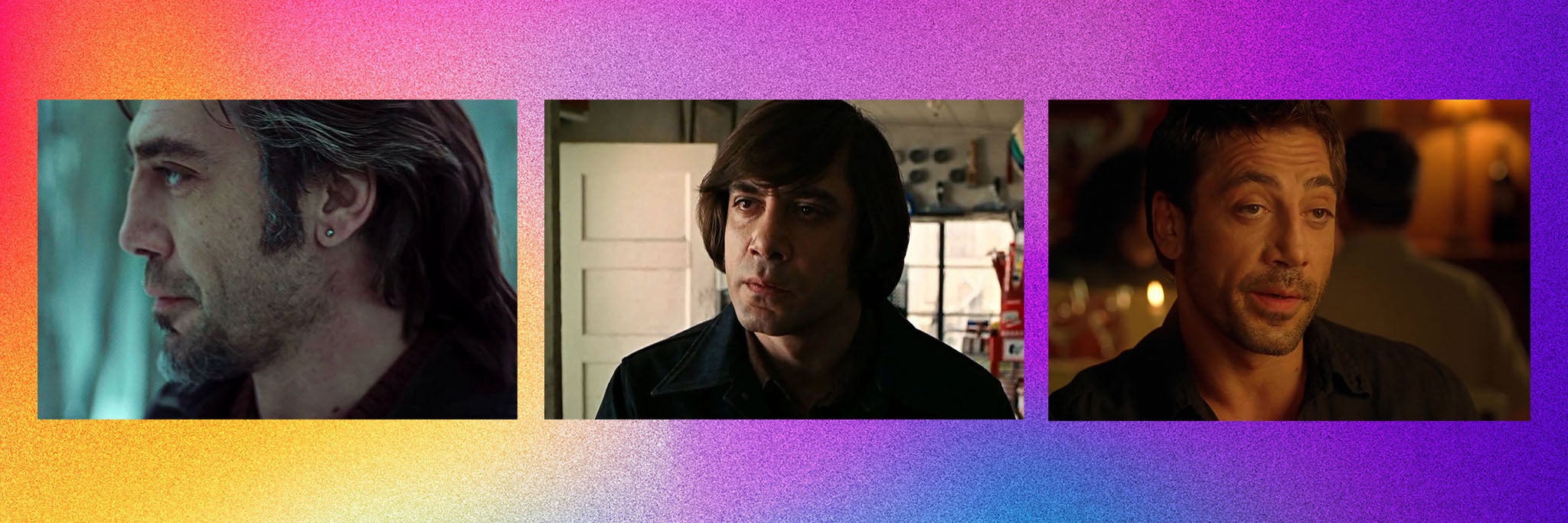 Javier Bardem in ‘Biutiful’, ‘No Country for Old Men’ and ‘Vicky Cristina Barcelona’