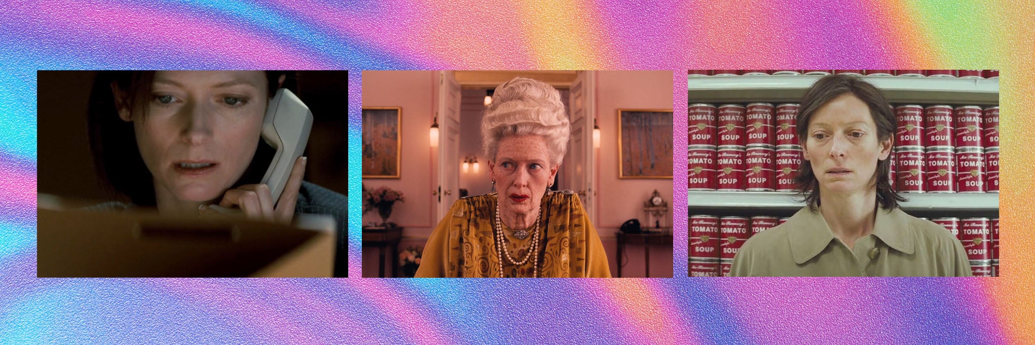 Tilda Swinton in ‘Michael Clayton’, ‘The Grand Budapest Hotel’ and ‘We Need to Talk About Kevin’