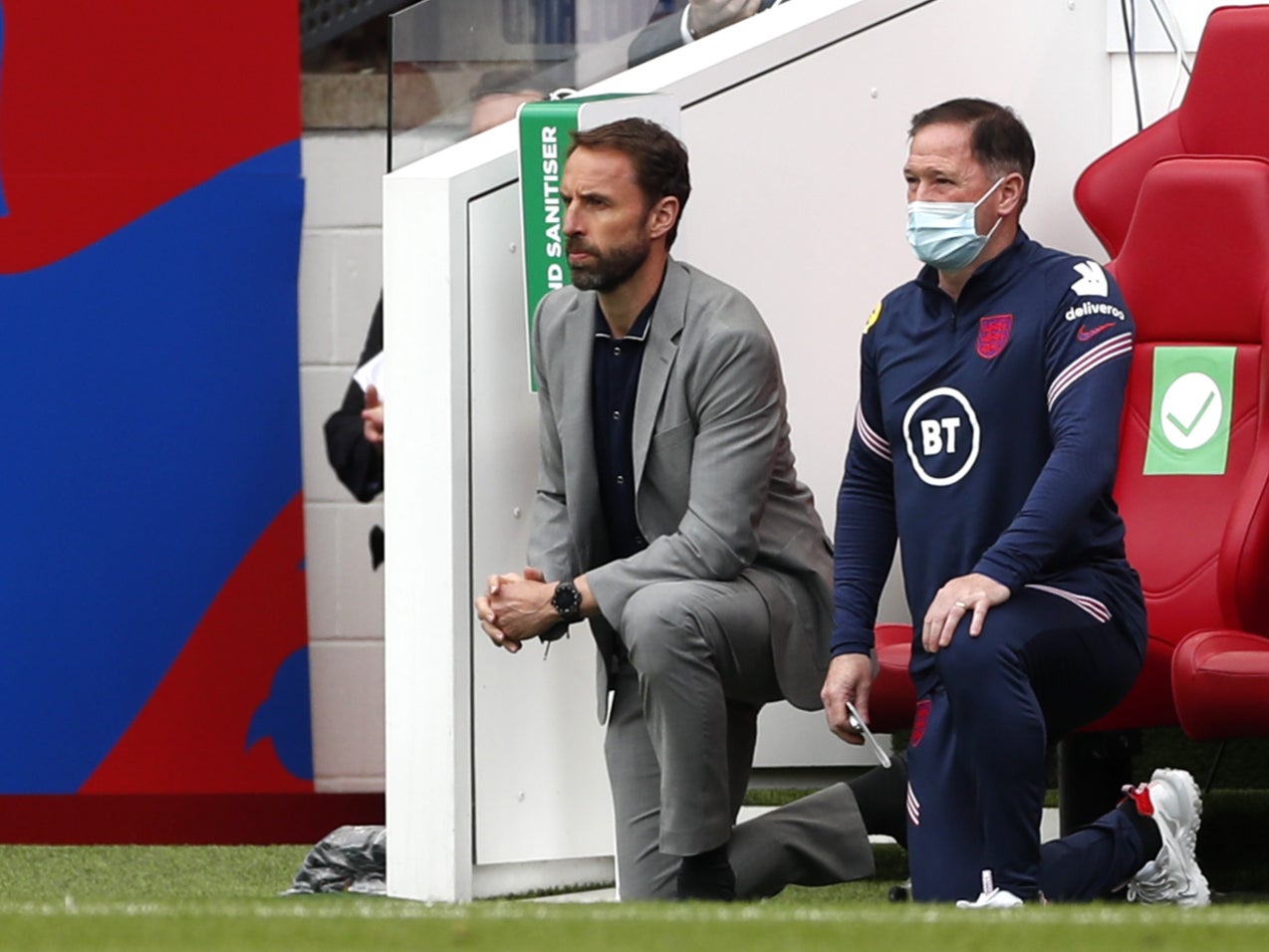 Southgate and his players took the knee as a stand against anti-racism