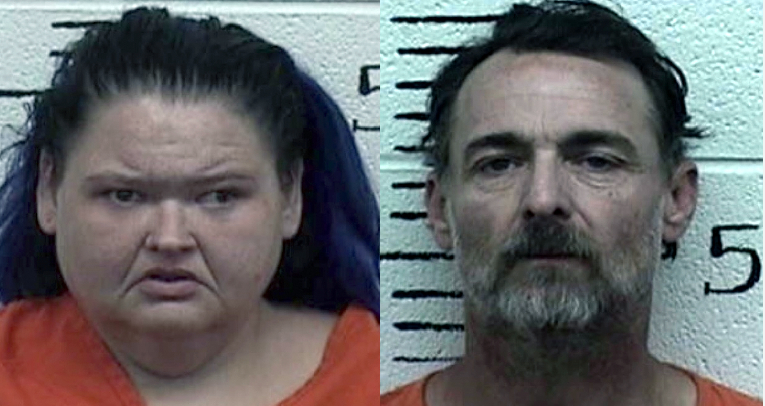 Amy Slaton and Brian Scott Lovvorn pictured in their mug shots from the September 2 arrest