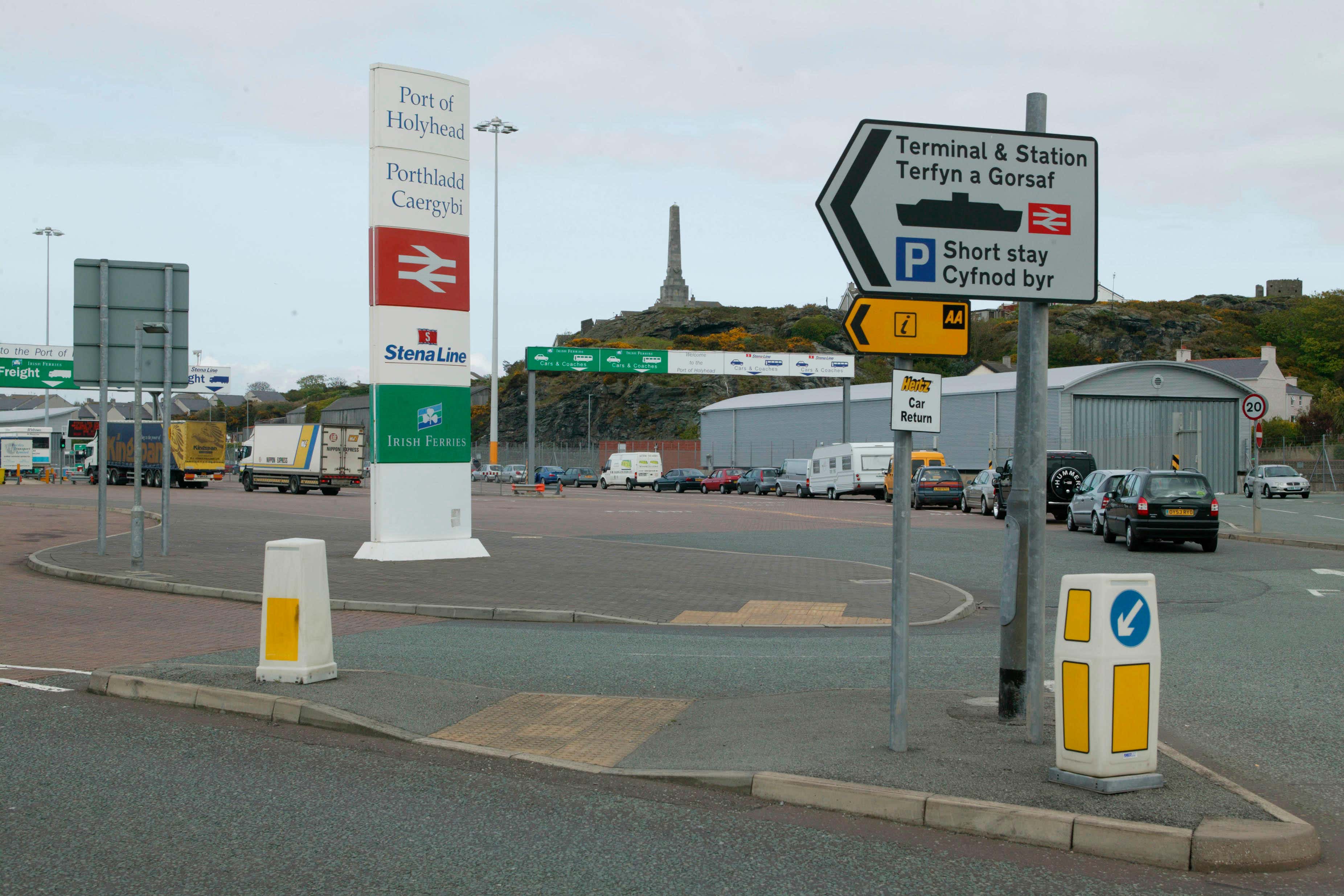 There have been no sailings from the port of Holyhead since damage caused by Storm Darragh (Alamy/PA)