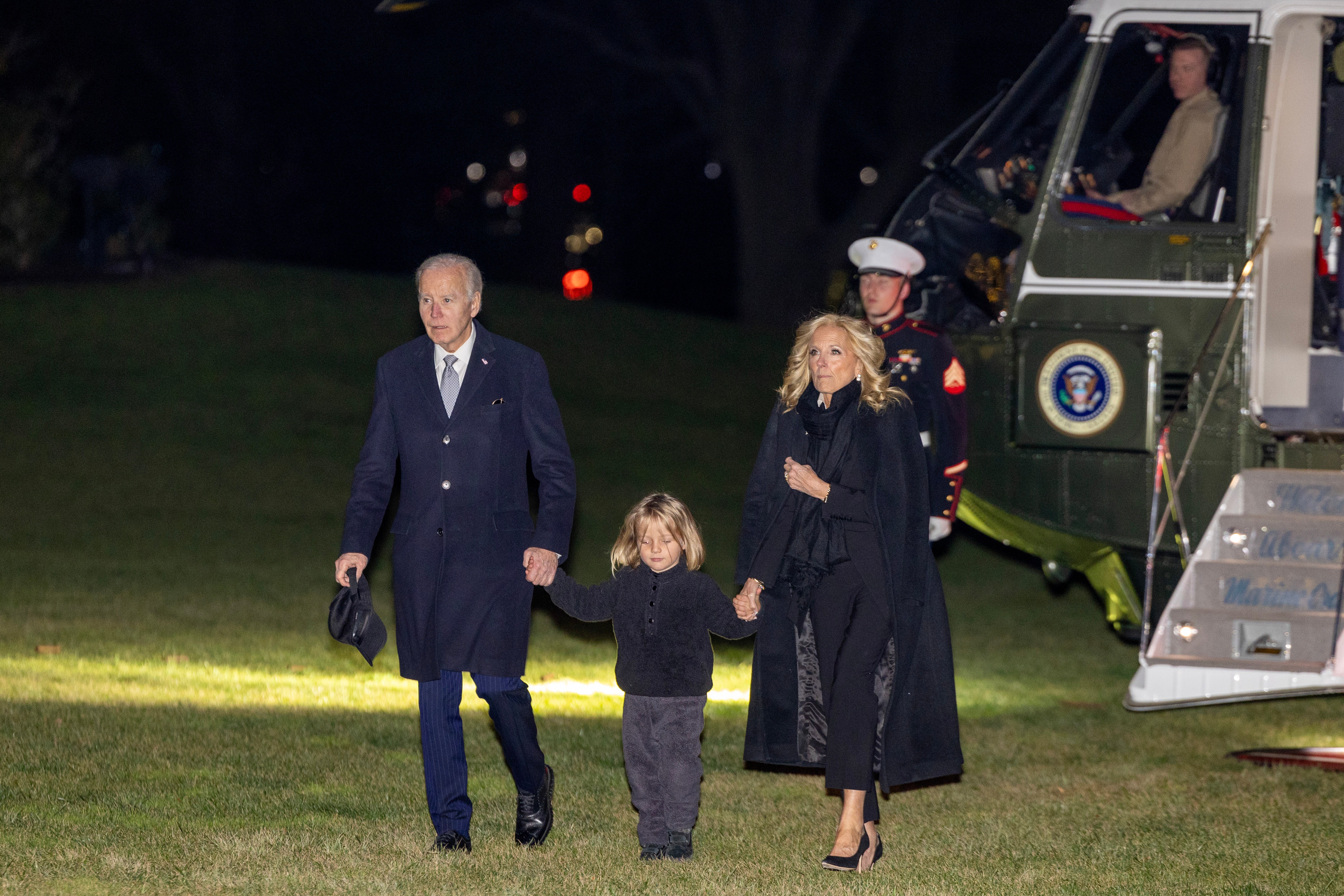 President Joe Biden returned to the White House on Thursday evening after spending roughly two days in Delaware