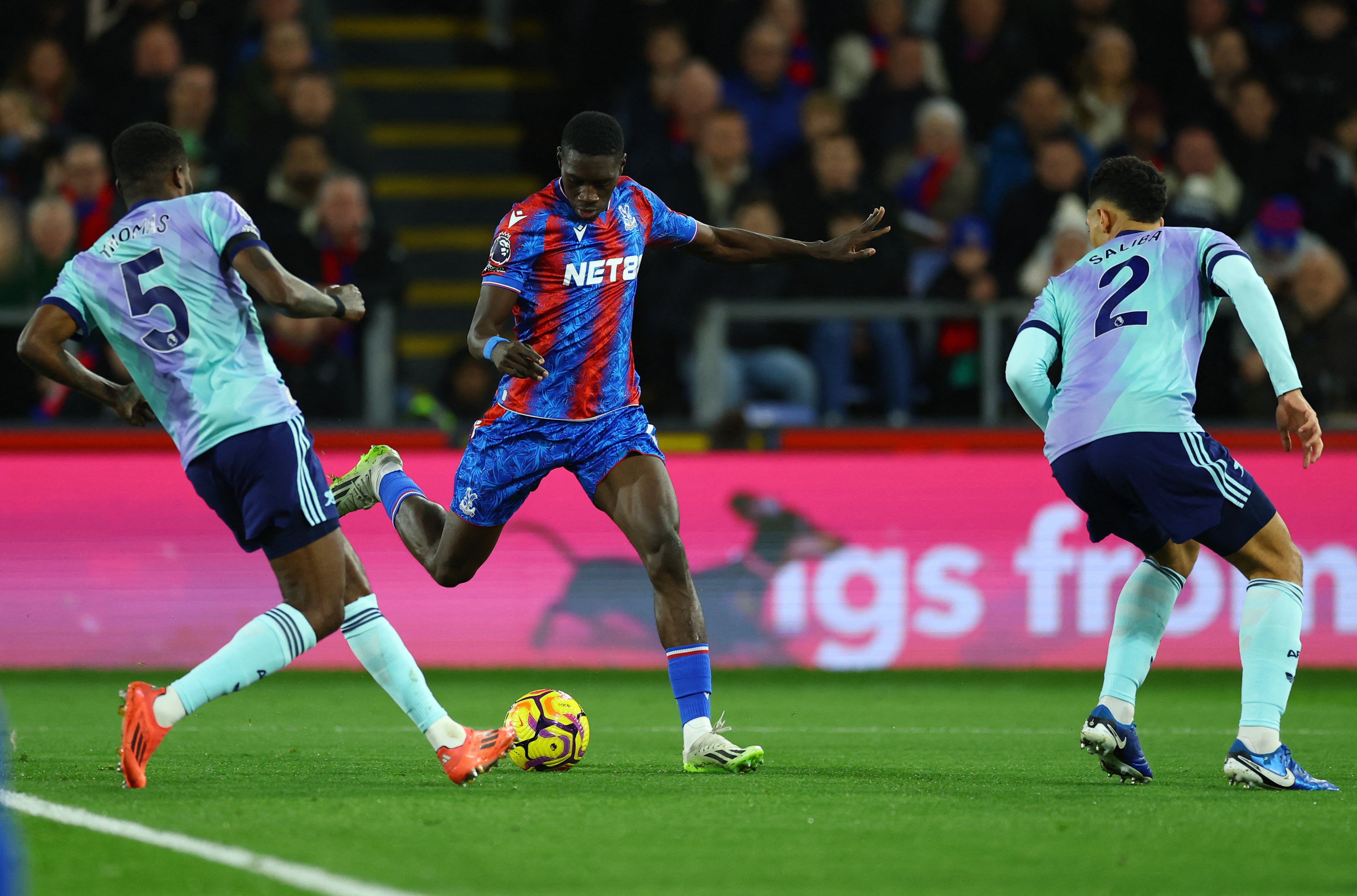 Ismaila Sarr netted an equaliser for Palace but the Gunners ran riot at Selhurst Park