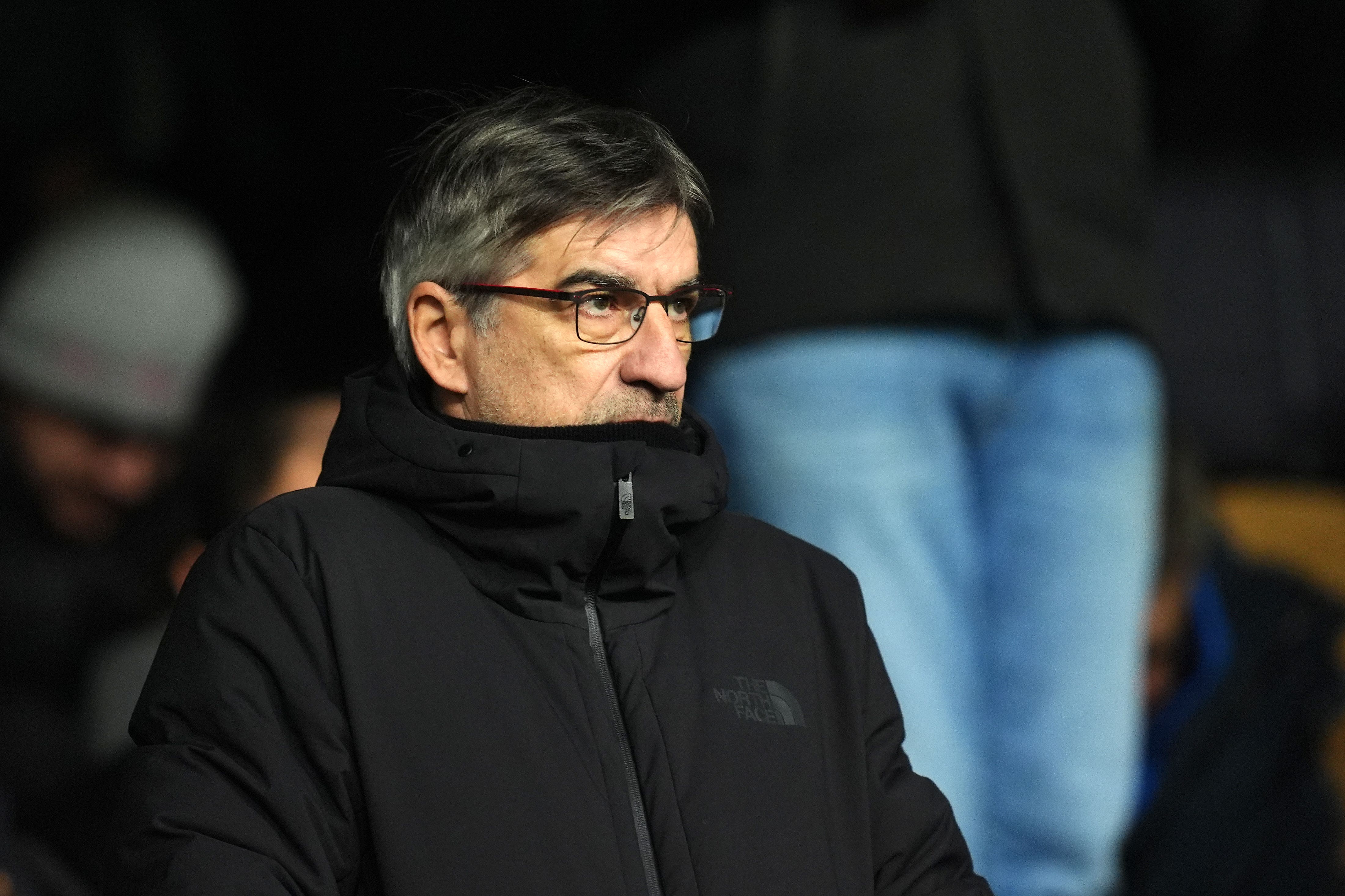 New Southampton boss Ivan Juric watched from the stands at Craven Cottage