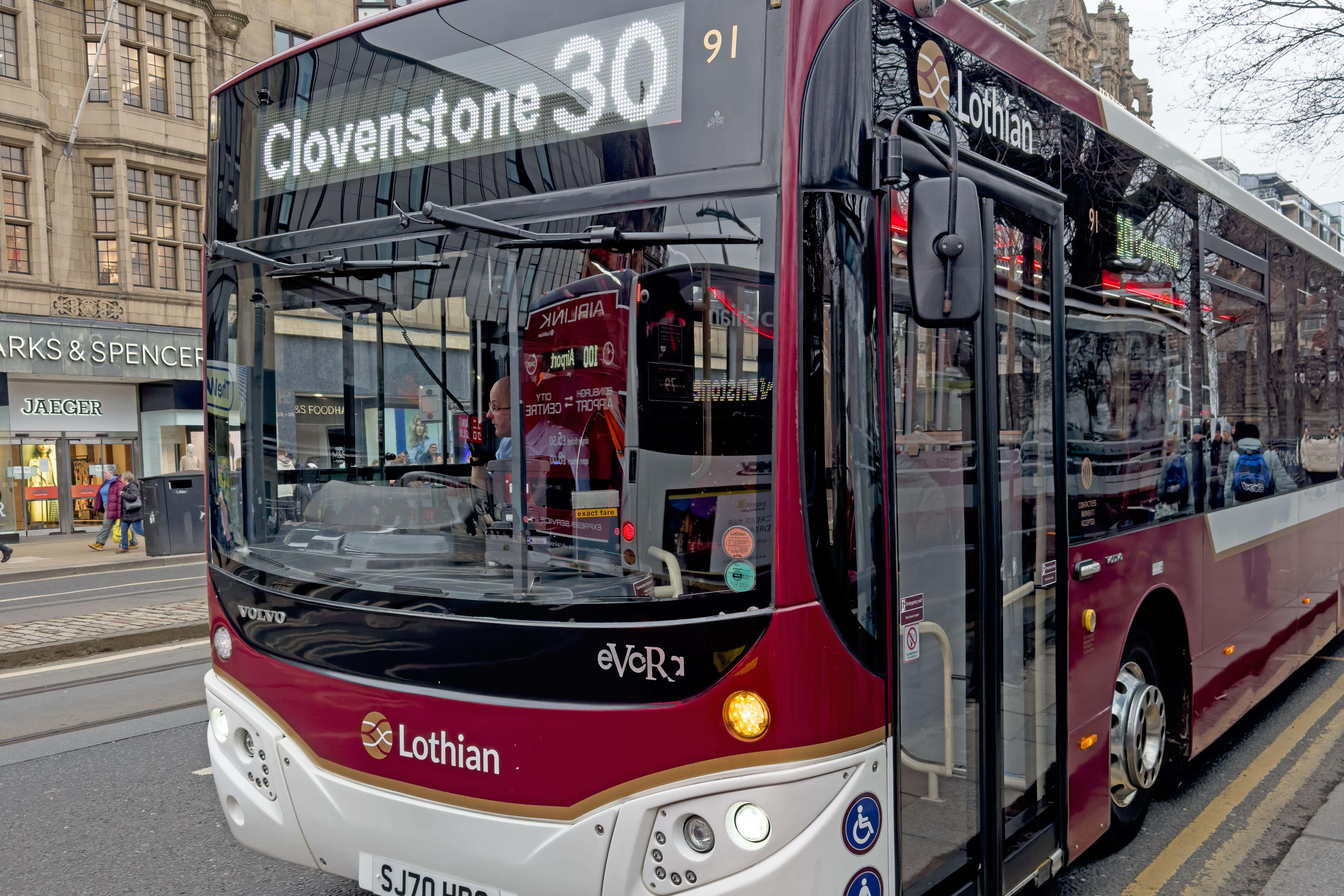 Expanded Christmas Day bus services means passenger numbers across Britain are expected to reach 100,000 (Alamy/PA)