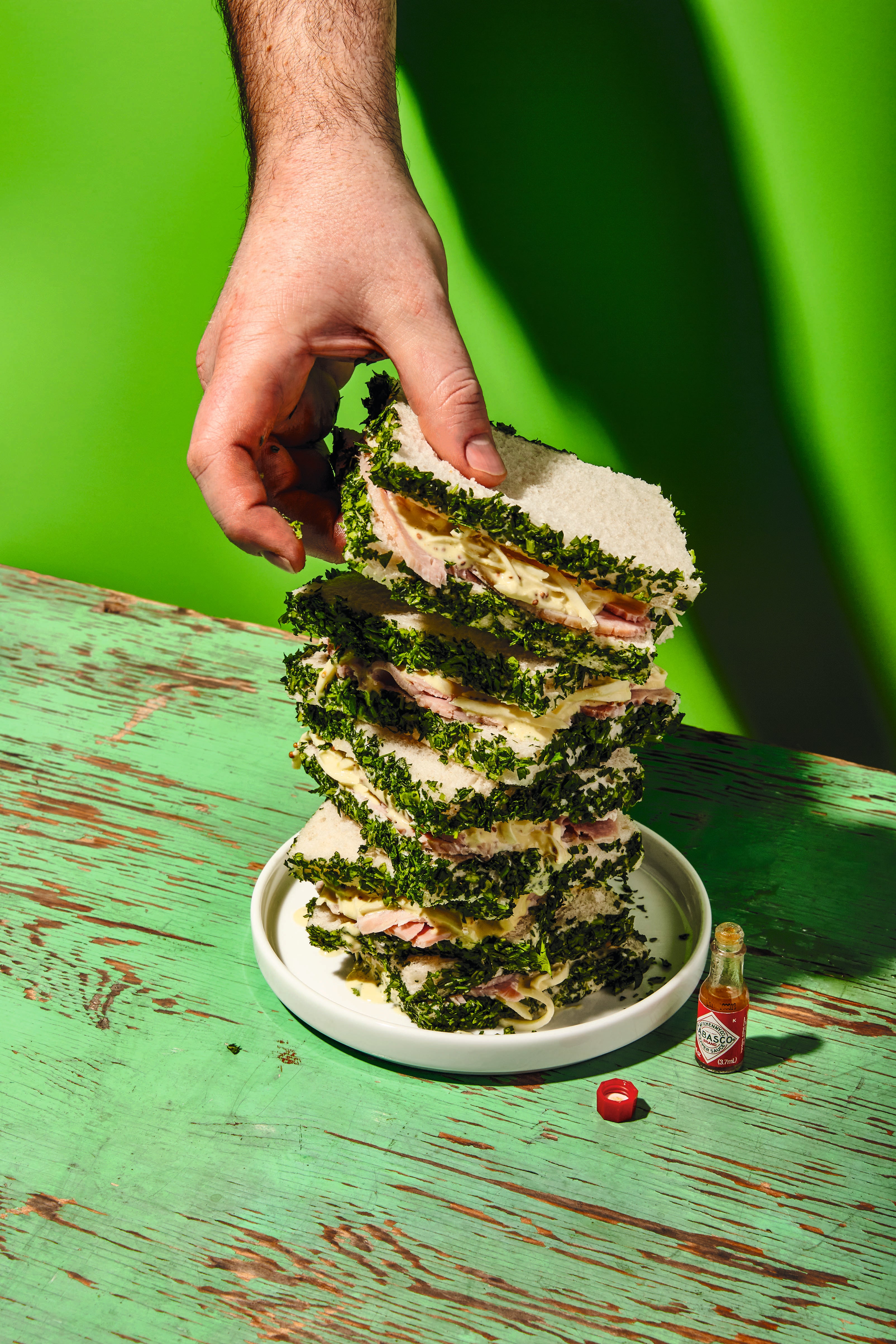 Ham and celeriac remoulade sandwich from Max’s World Of Sandwiches (Robert Billington/PA)