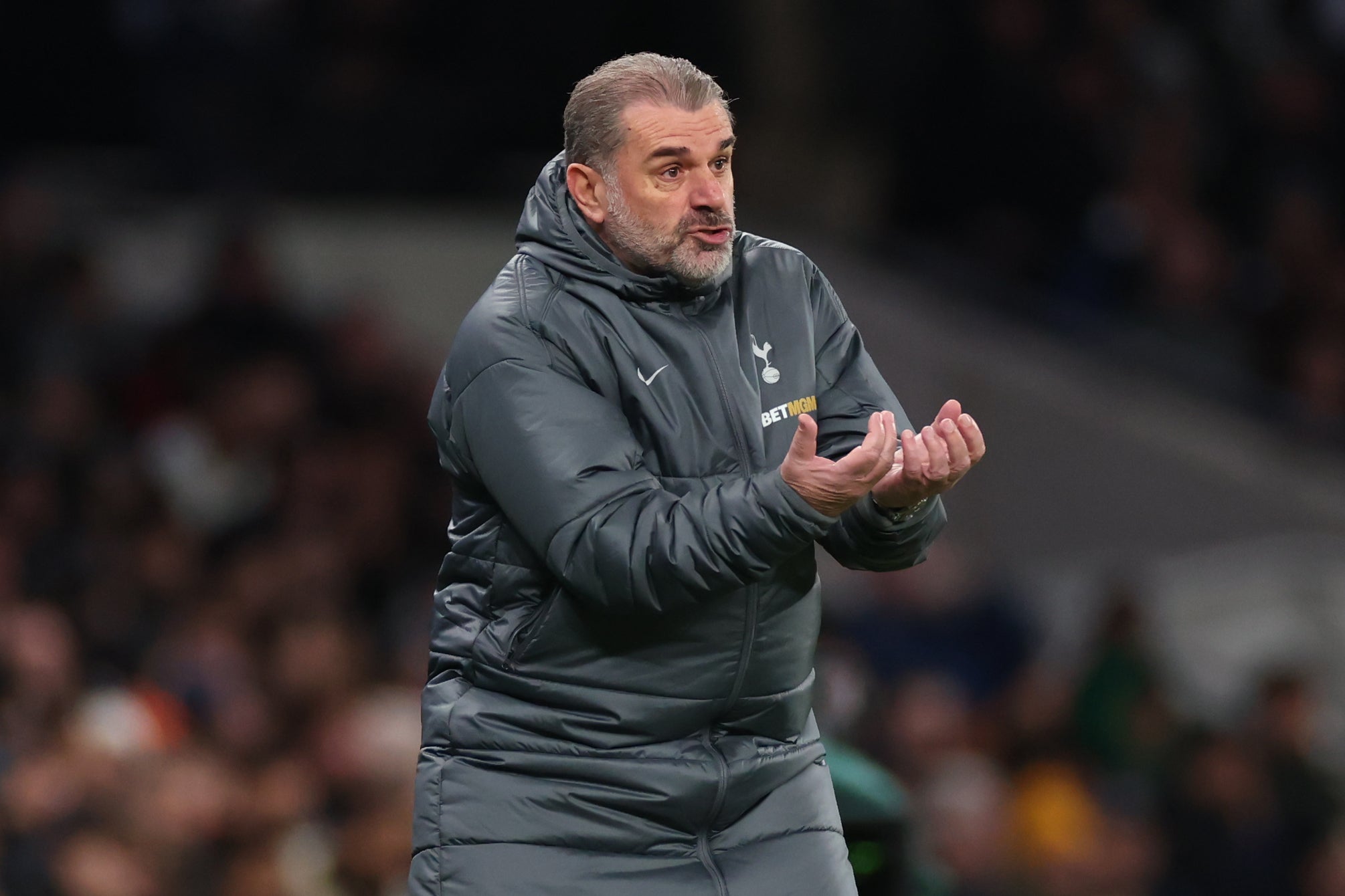 Postecoglou shows his frustration during Liverpool’s 6-3 win in north London