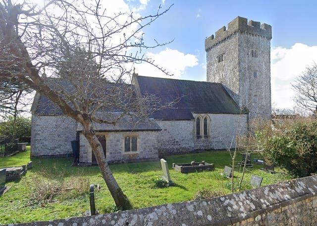 <p>St Cattwg’s Church in Llanmaes hosted Gavin and Stacey’s wedding day </p>