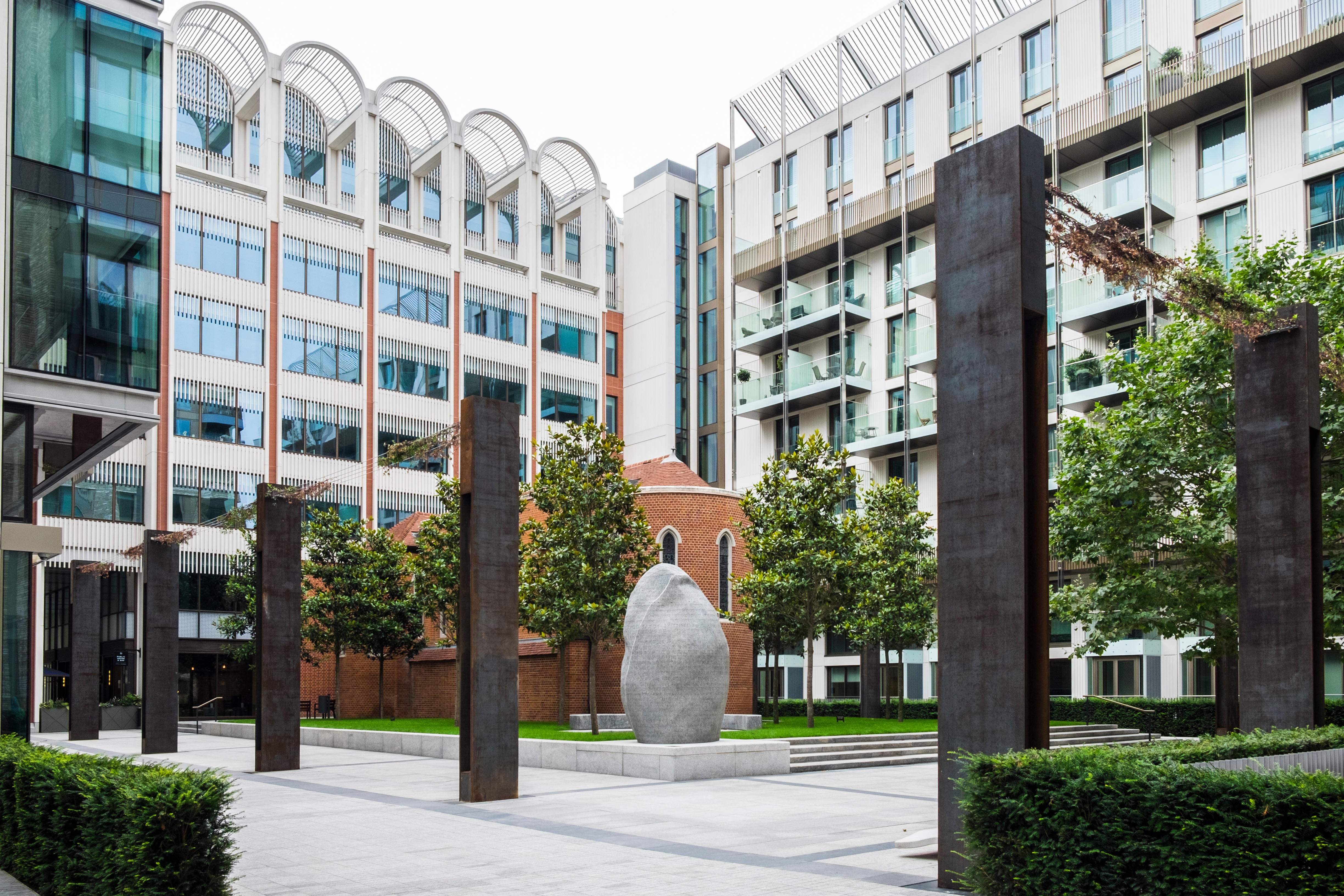 The chapel sits at the heart of the former Middlesex Hospital tucked away in London’s West End in Pearson Square