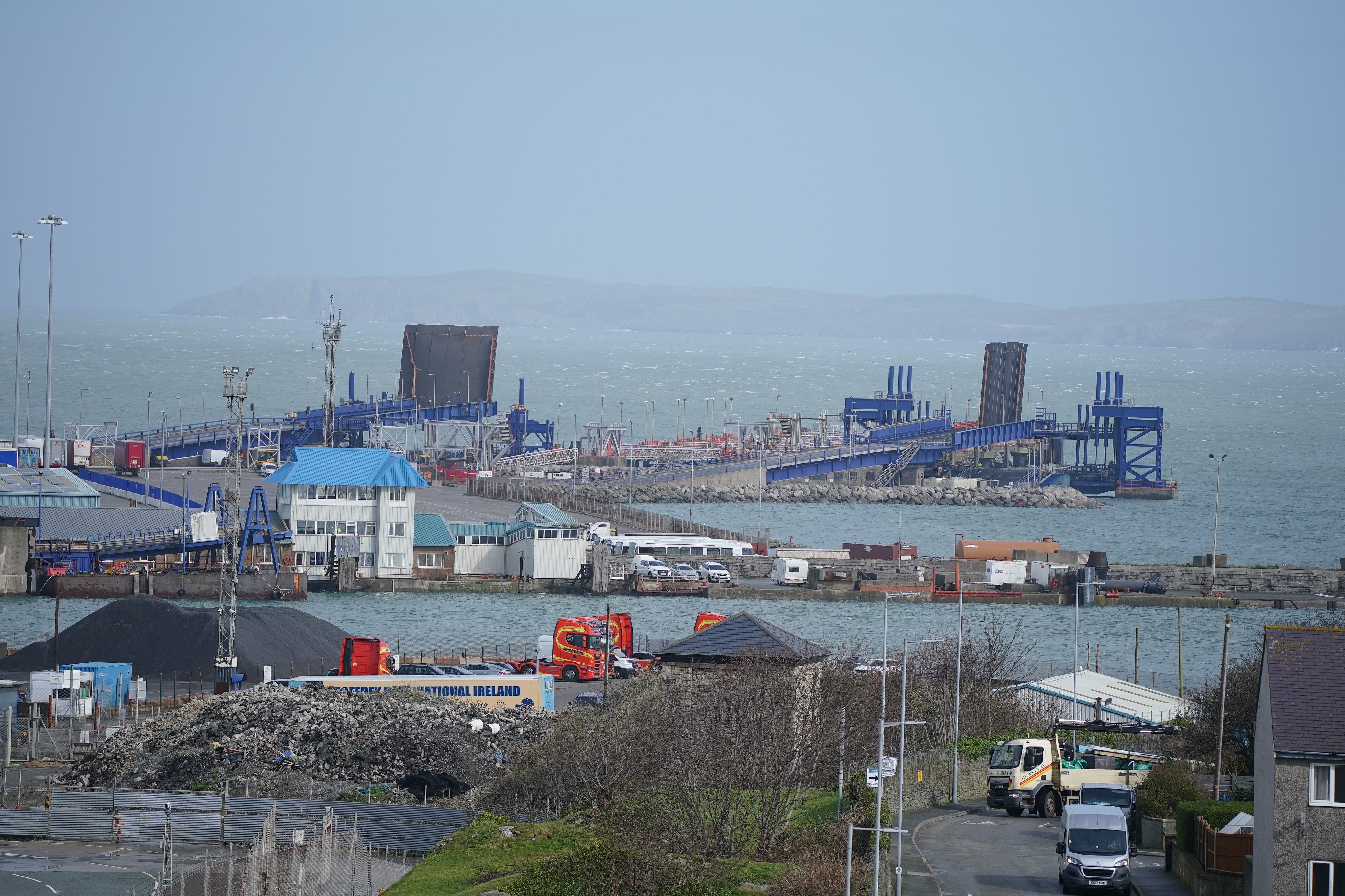 The Port of Holyhead in Anglesey, North Wales (Peter Byrne/PA)