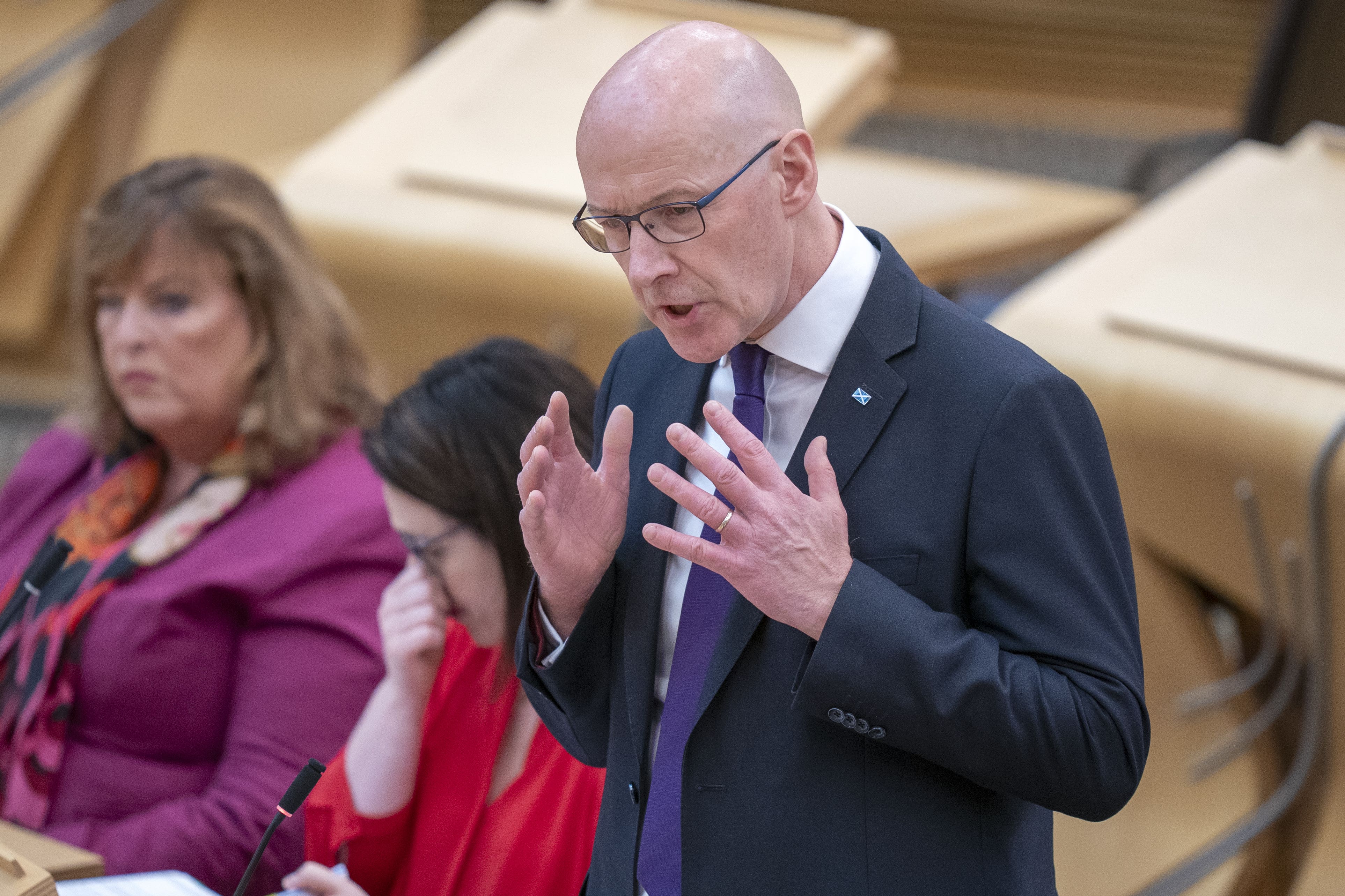 First Minister of Scotland John Swinney has said his priority is to stop child poverty (Jane Barlow/PA)