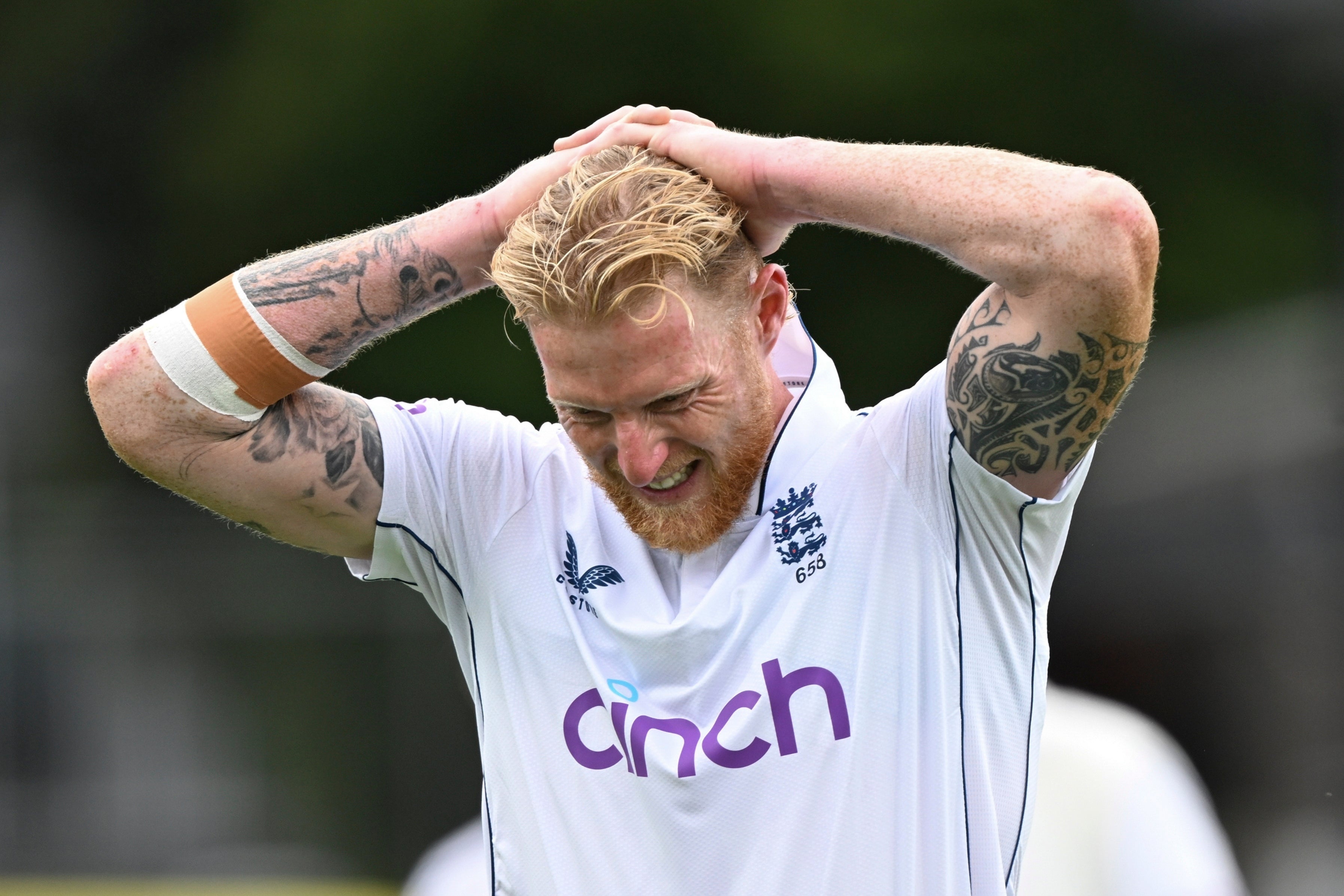 England captain Ben Stokes injured himself in New Zealand