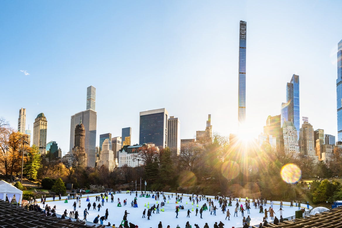 Minreet concluded her trip by trying ice skating for the first time at Central Park’s ice rink