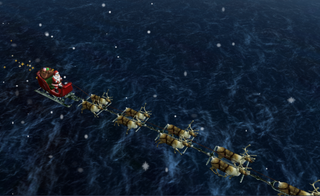 Father Christmas has just left Nevelsk in Sakhalin Island