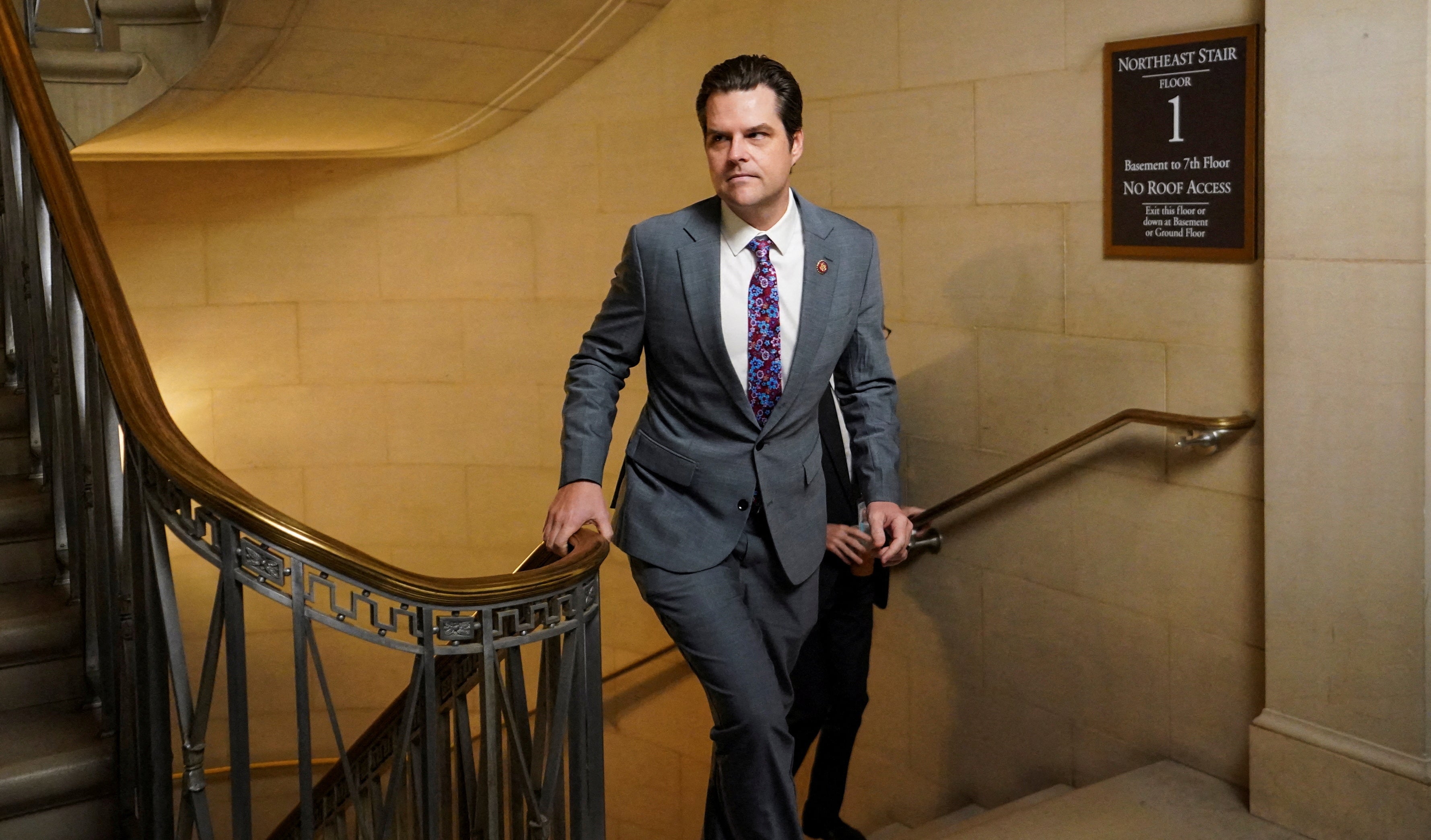 Matt Gaetz led a successful effort to oust Kevin McCarthy before resigning his own seat a year later to head off release of a report which found that he paid a minor for sex in 2017, which he denies.