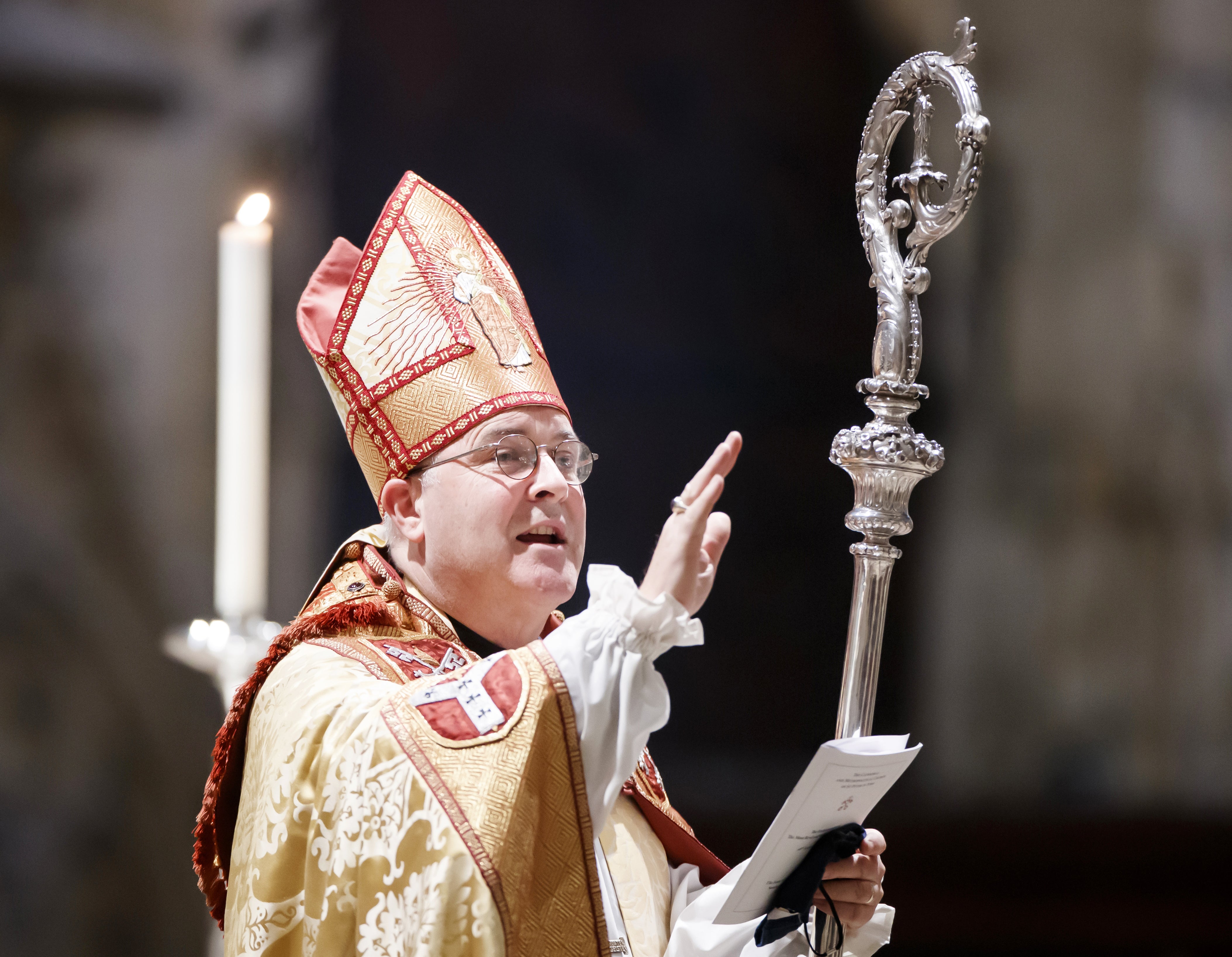 The Most Reverend Stephen Cottrell during his enthronement as the 98th Archbishop of York