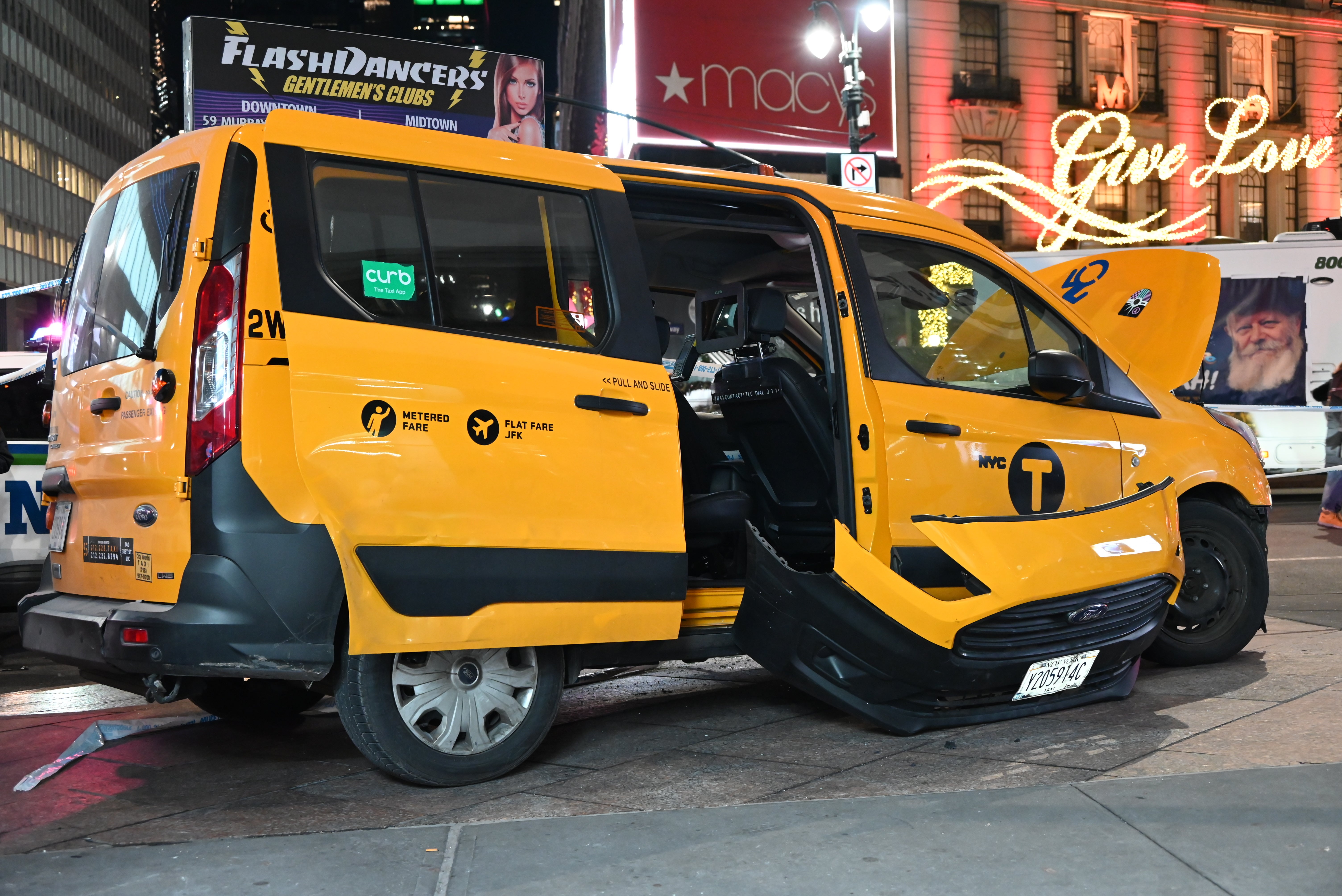 It is believed the driver of the taxi suffered a medical emergency