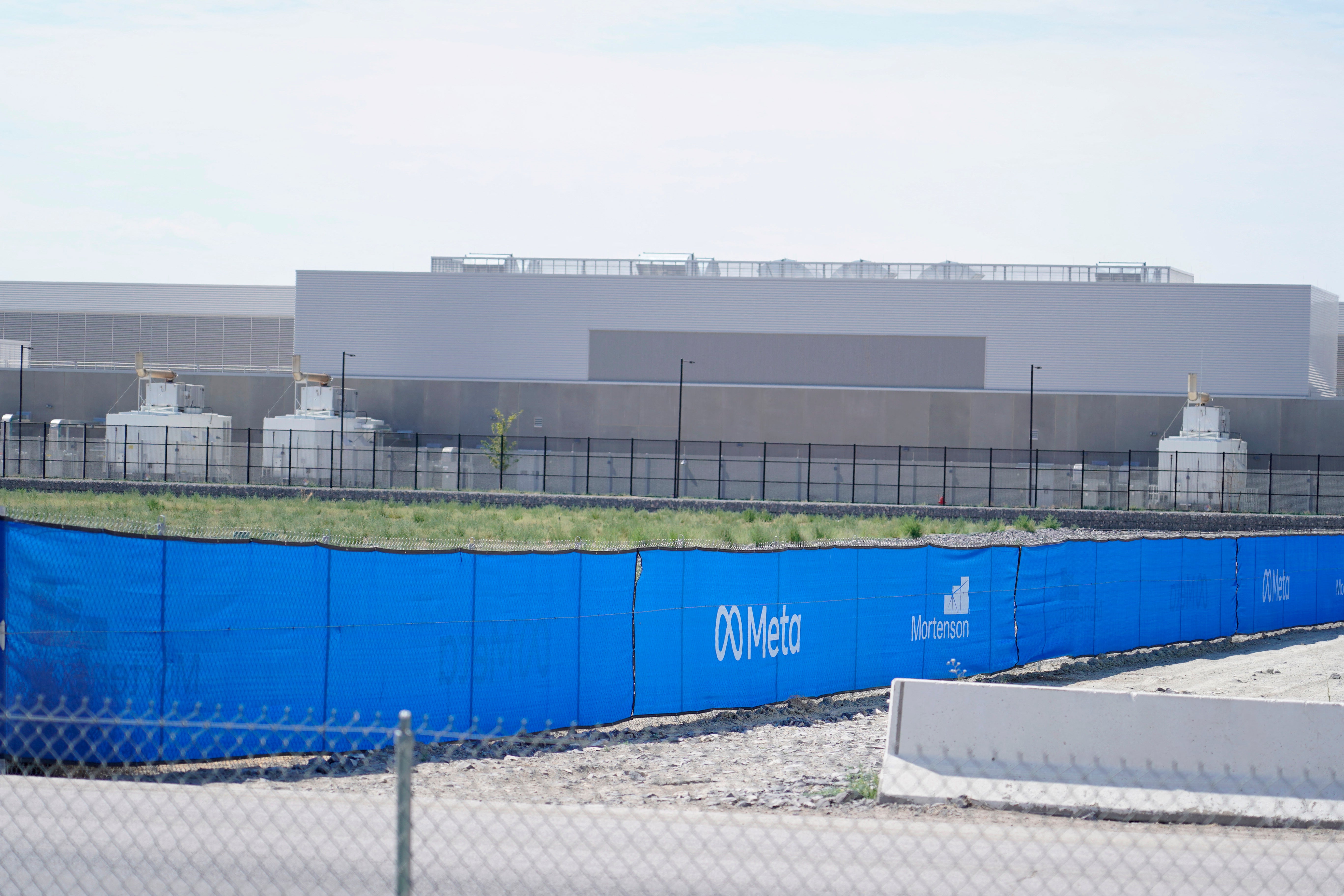 Meta’s Facebook data center is seen in Eagle Mountain, Utah, last July. Meta and others are working to open new data centers to support AI ventures