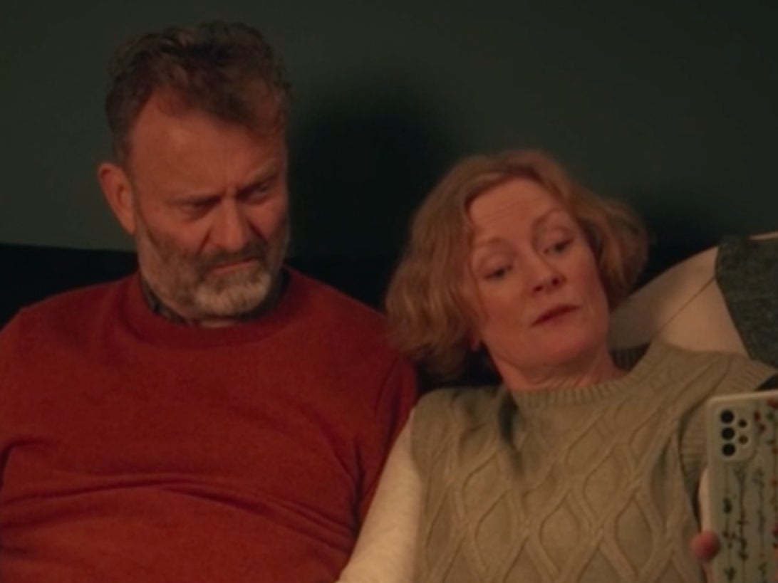 Hugh Dennis and Claire Skinner in the 2024 ‘Outnumbered’ Christmas special