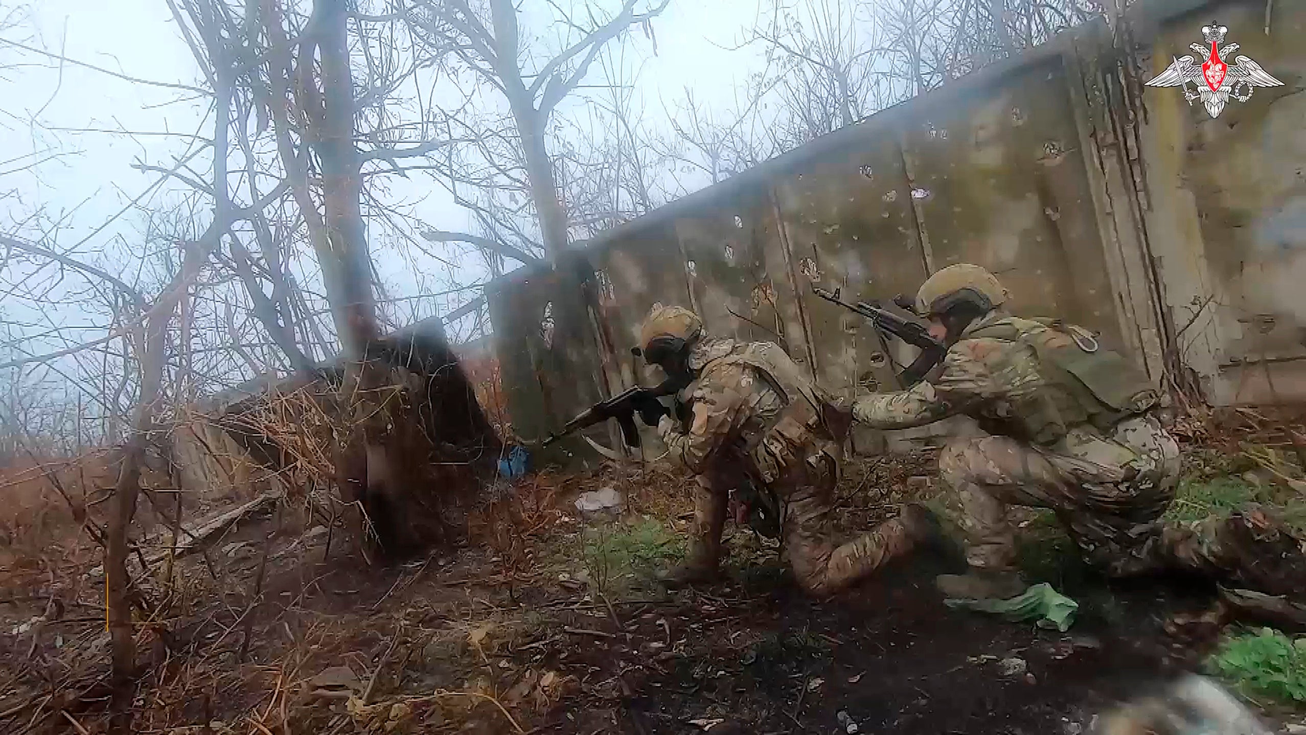 Russian soldiers battle outside Vuhledar, Donbas region, eastern Ukraine