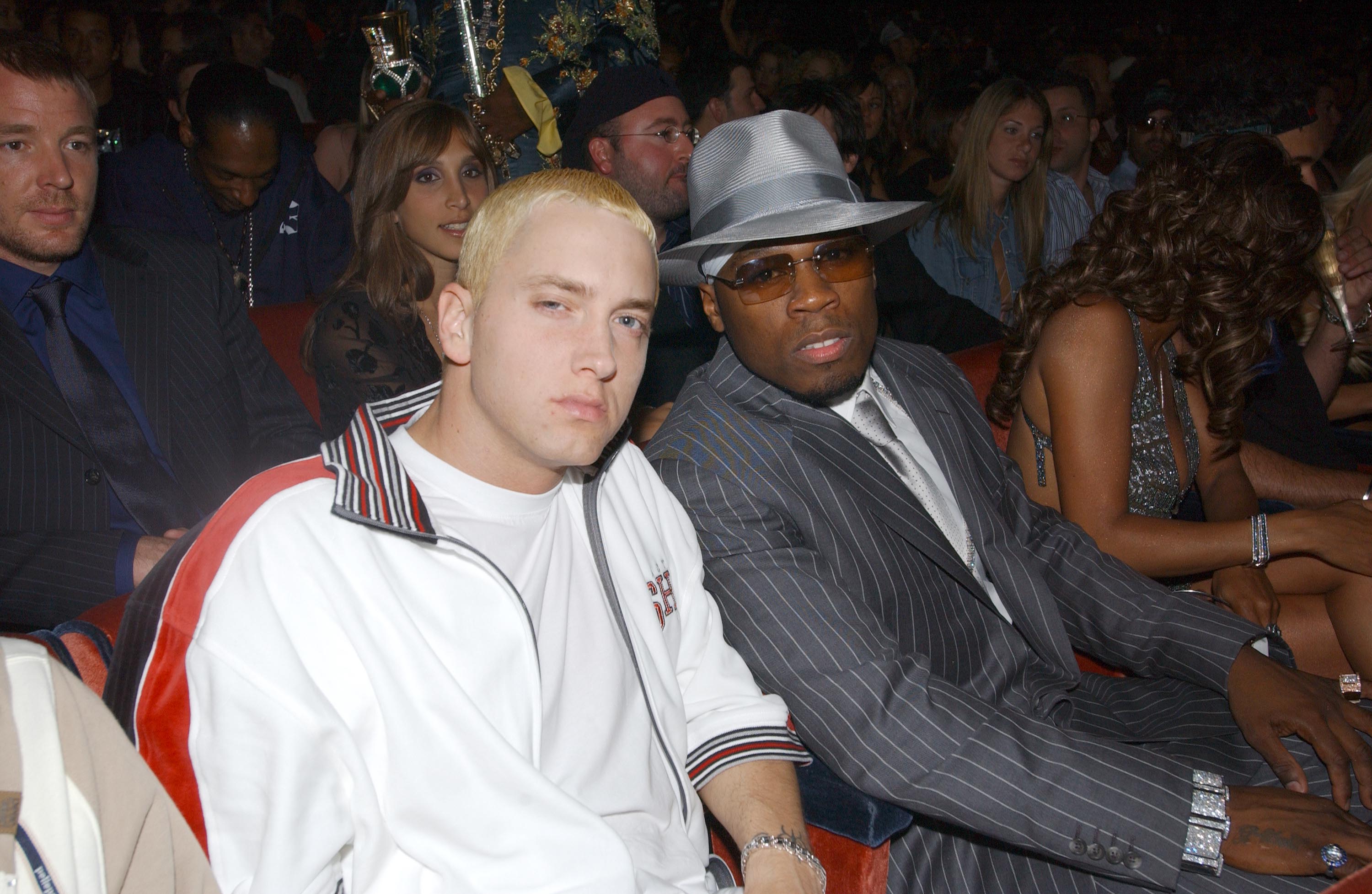 Eminem and 50 Cent pictured together in 2003