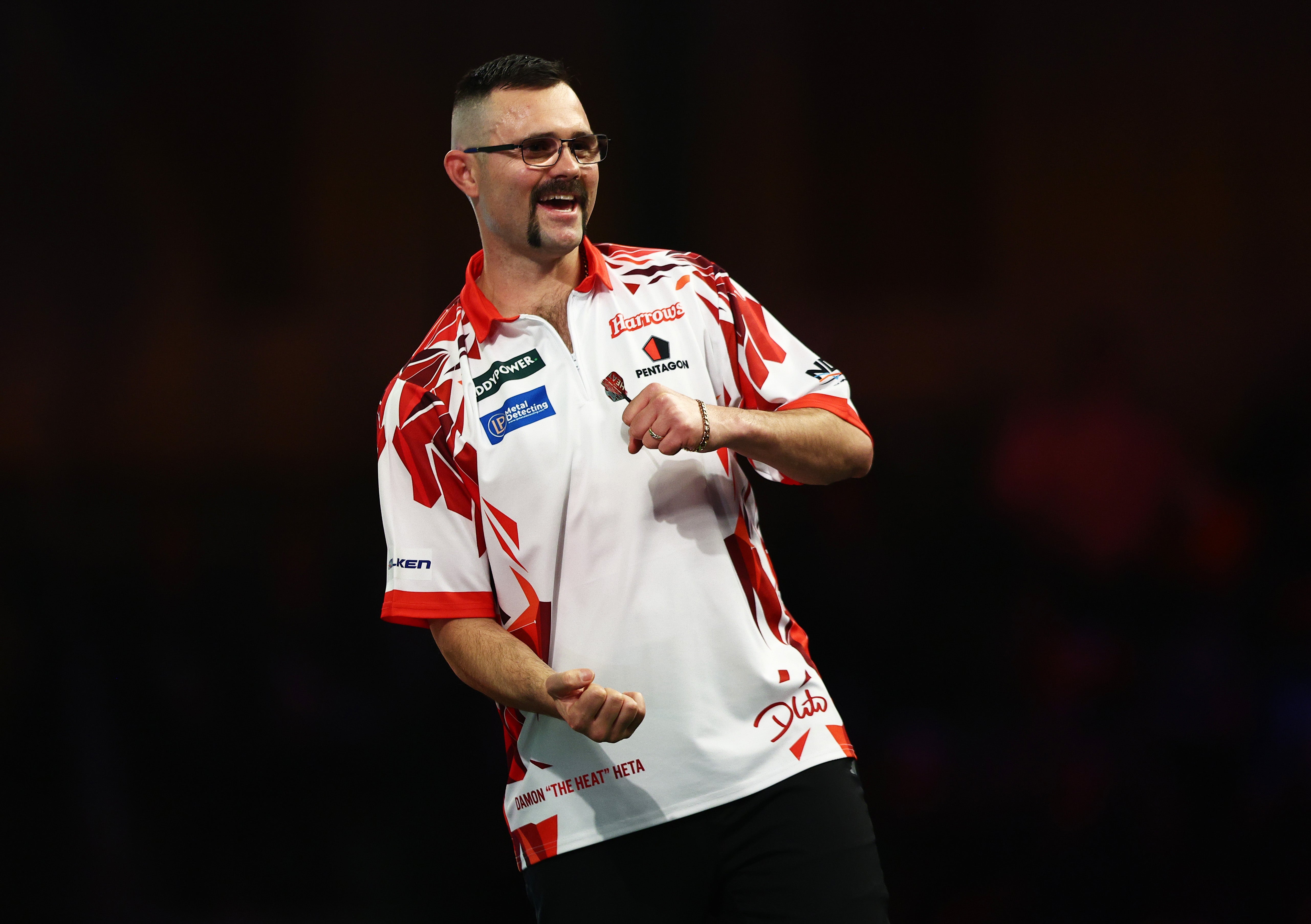 Damon Heta of Australia became the second player to hit a nine darter at this year’s World Championship