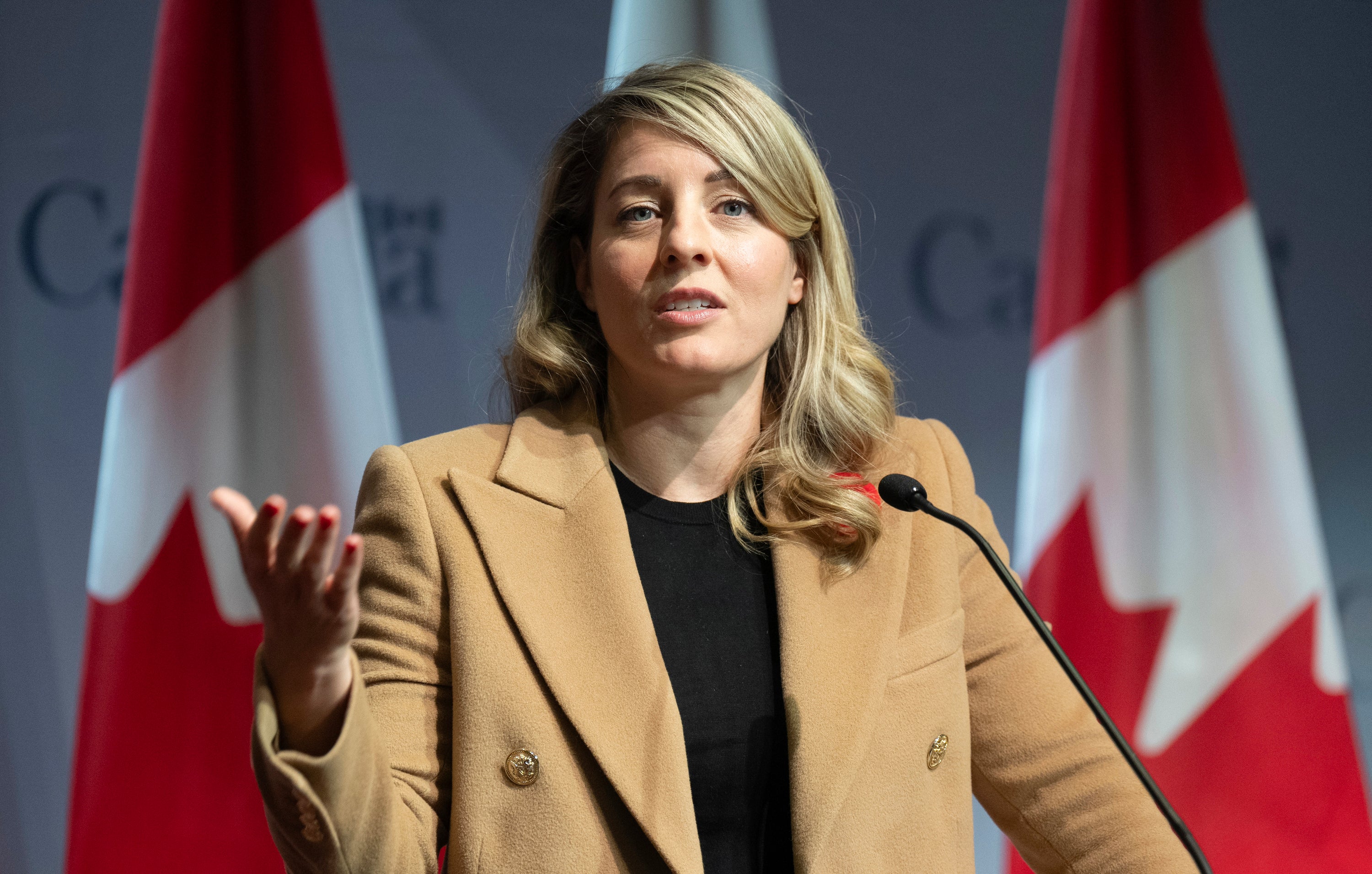 Canadian foreign minister Mélanie Joly was one of two senior officials to make the trup to Mar-a-Lago