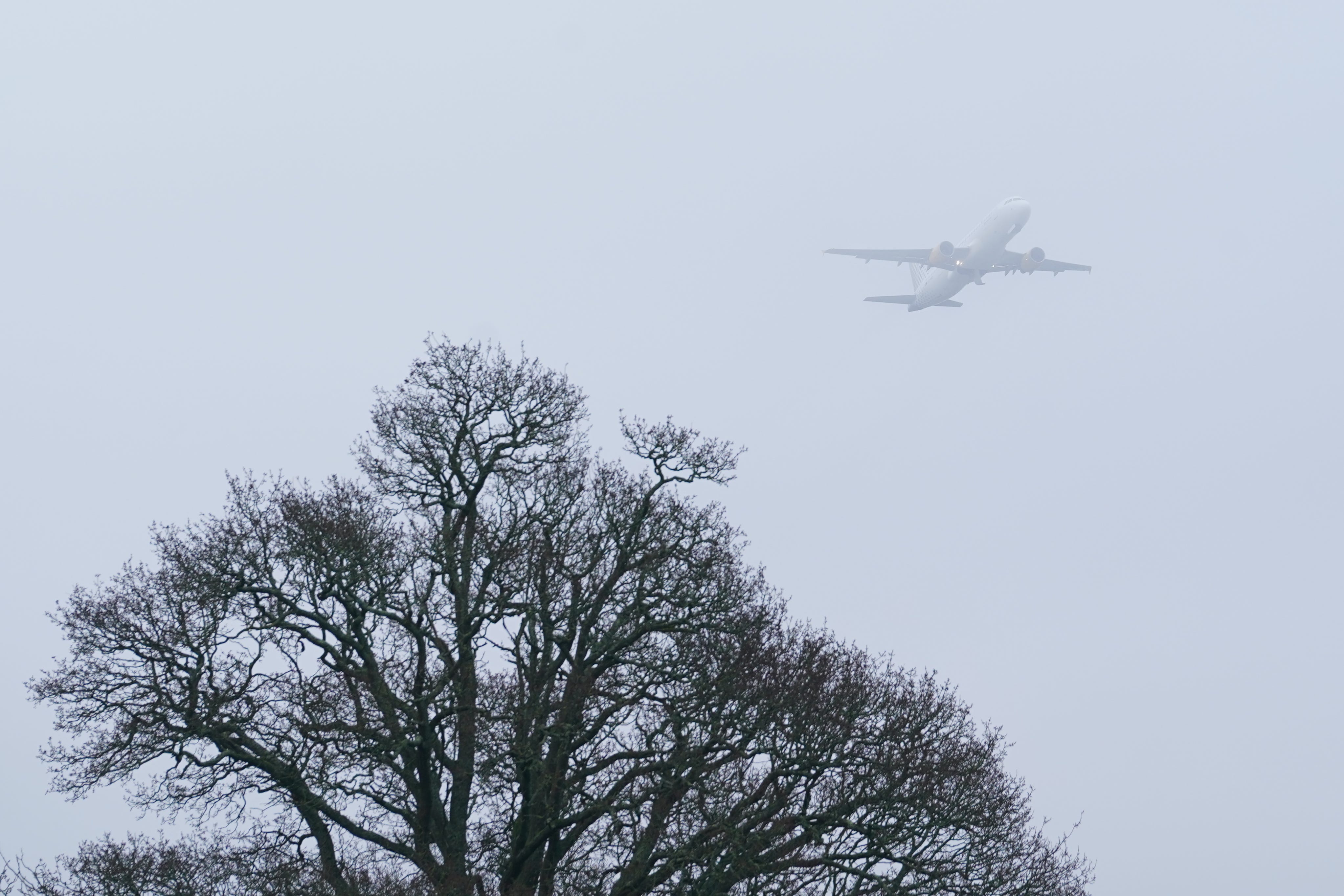 Flights were delayed at airports including Gatwick, Heathrow and Luton on Saturday