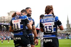 Bath run riot to inflict record defeat on 14-man Saracens