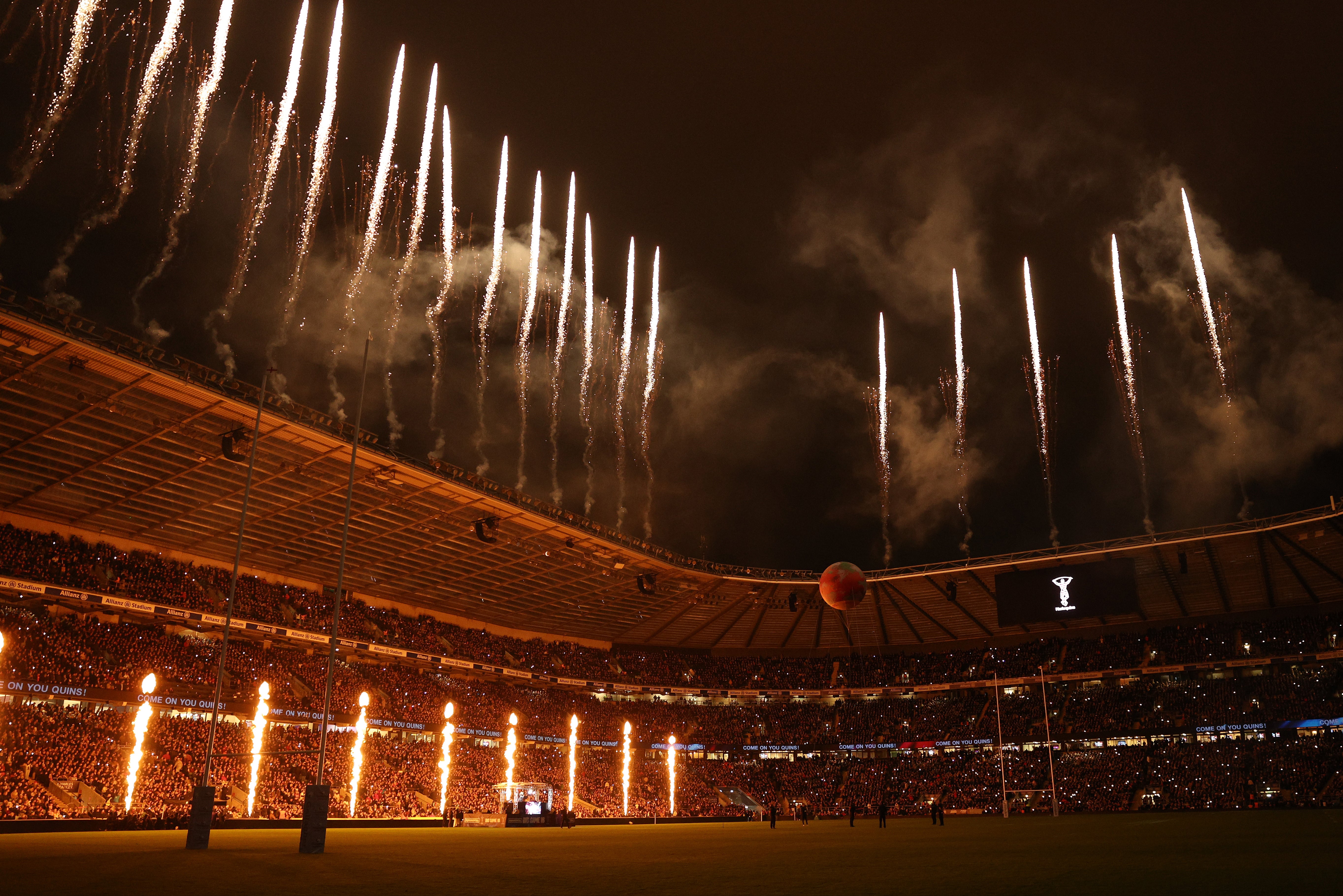 A display fit for 82,000 fans in London yesterday