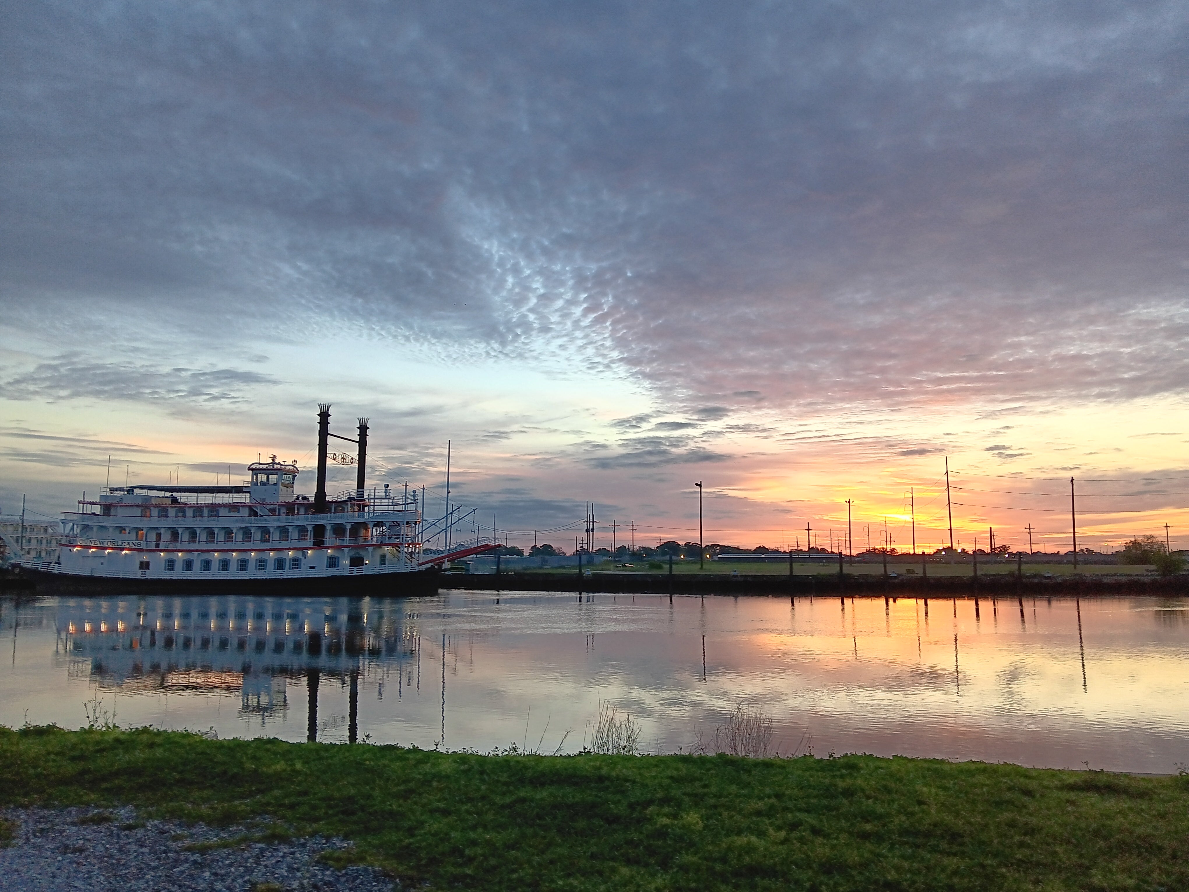 Sunset from the New Orleans RV Resort