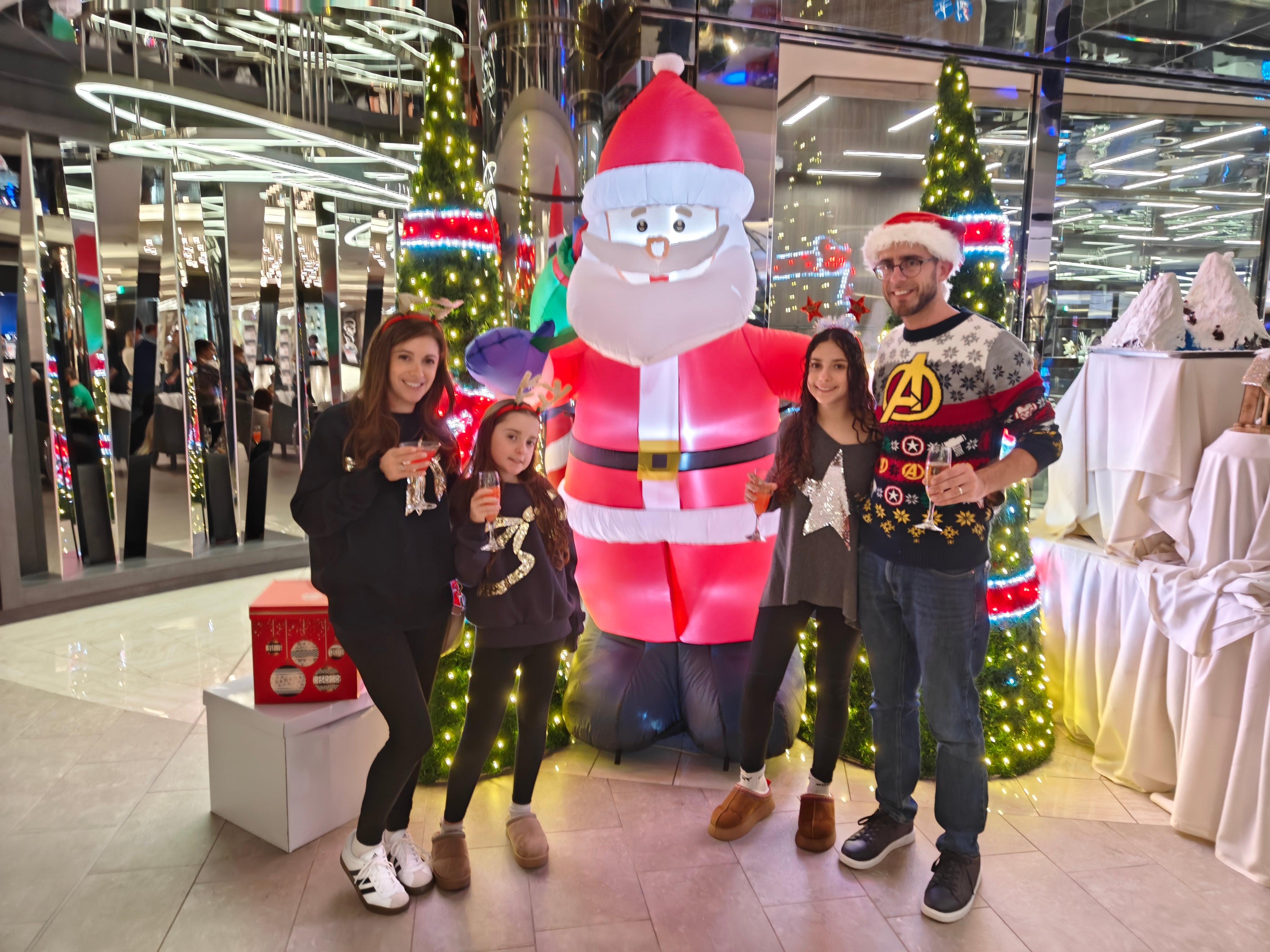 Shoffmans at sea: Marc and the family mark Christmas day on MSC World Europa