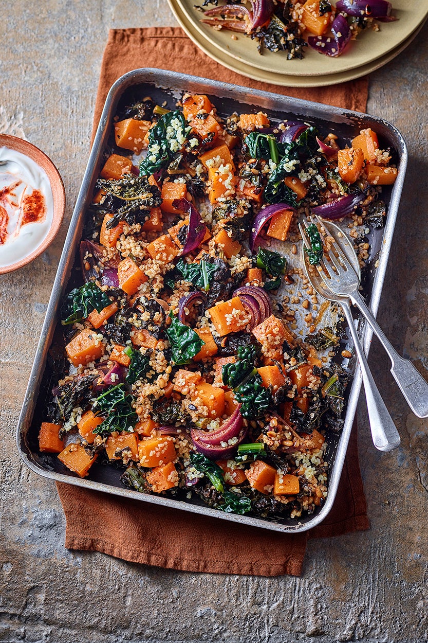 Bold spices meet winter veg – a plate of sunshine for those grey January days