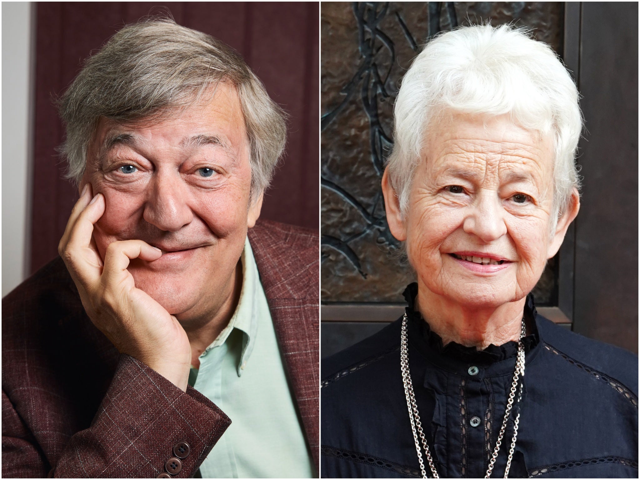 Stephen Fry and Jacqueline Wilson