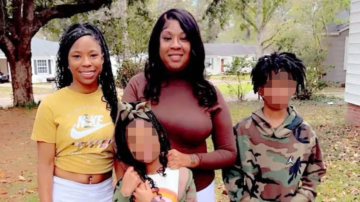 Ty’Keria Rogers is seen with her family in this GoFundMe photo. Rogers was slated to graduate from Natchez High School in May