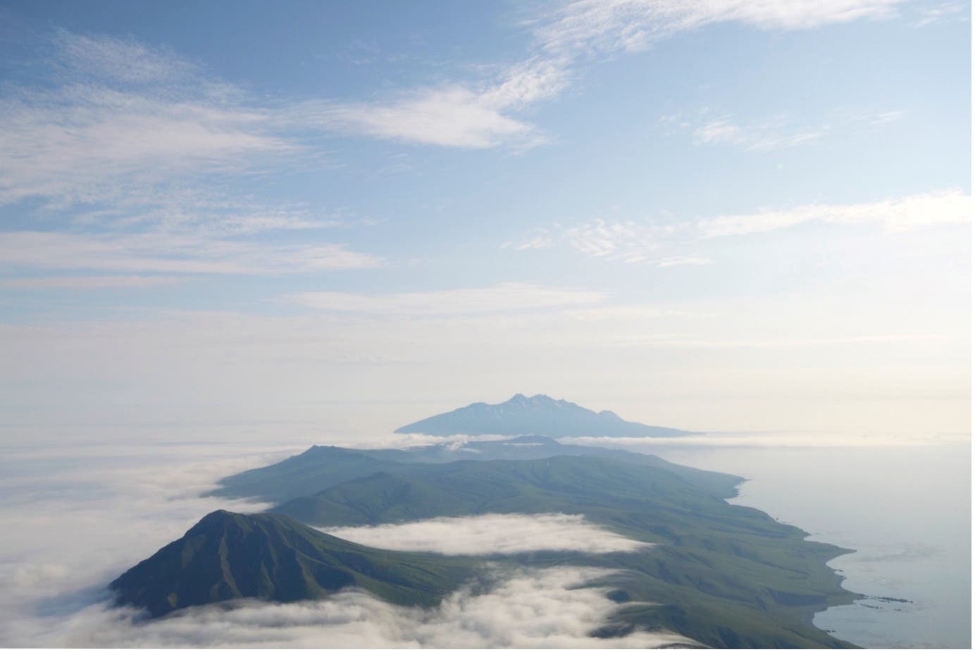 The remote and uninhabited Simushir Island, located in the Kurils, was the source of the mystery 1831 eruption, researchers said (Oleg Dirksen/PA)