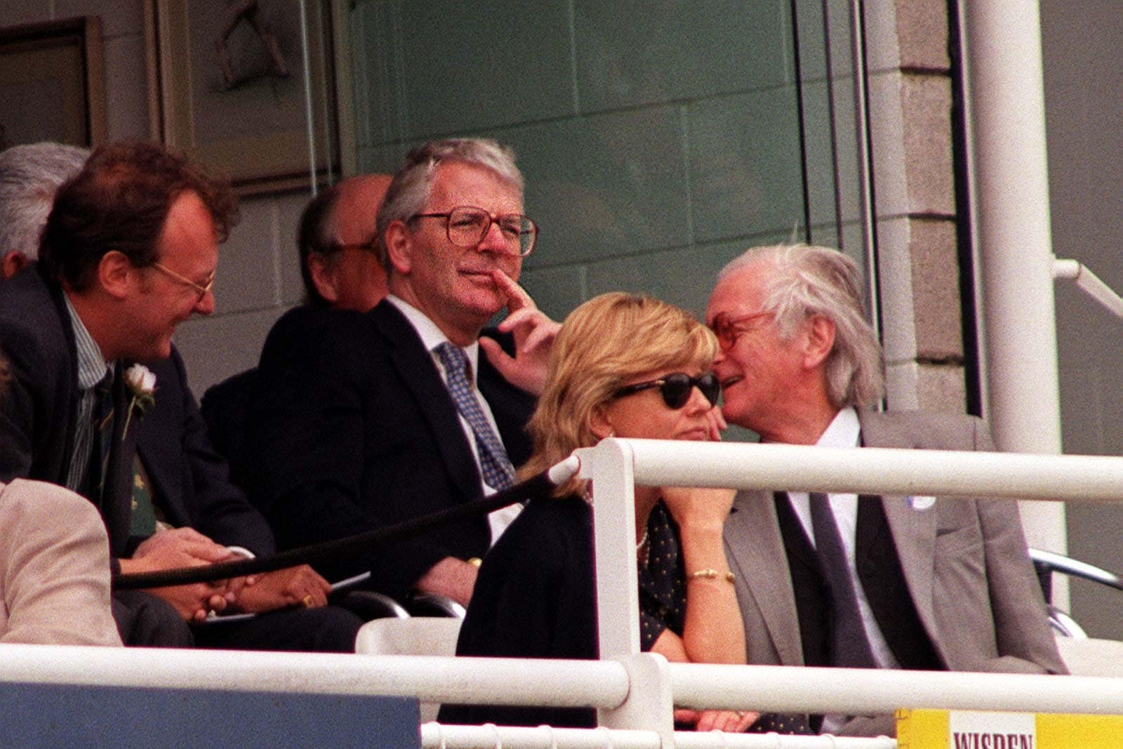 John Major watching the cricket at Lord’s Cricket Ground, London (Neil Munns/PA)