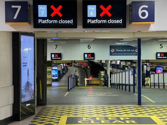 <p>London Euston station on the first day of the Avanti West Coast train managers’ strike, 31 December 2024</p>