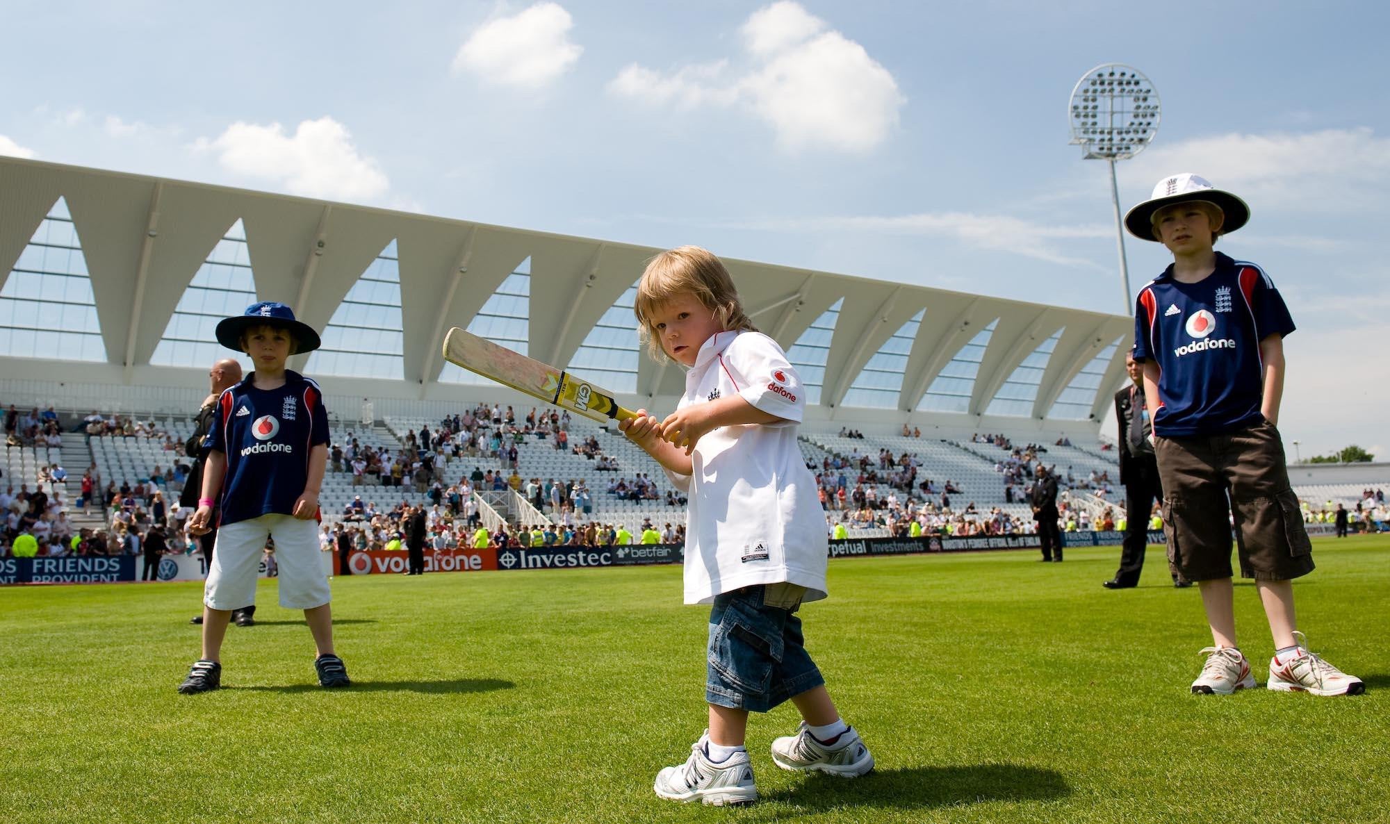 Archie Vaughan, pictured, playing on the outfield at Trent Bridge in June 2008, has underlined his promise with some eye-catching performances for Somerset