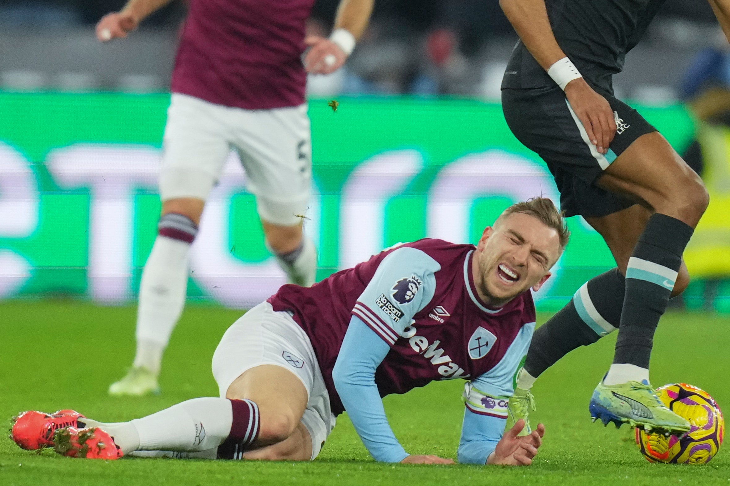 Jarrod Bowen’s foot fracture follows Michail Antonio’s broken leg from a car crash in December