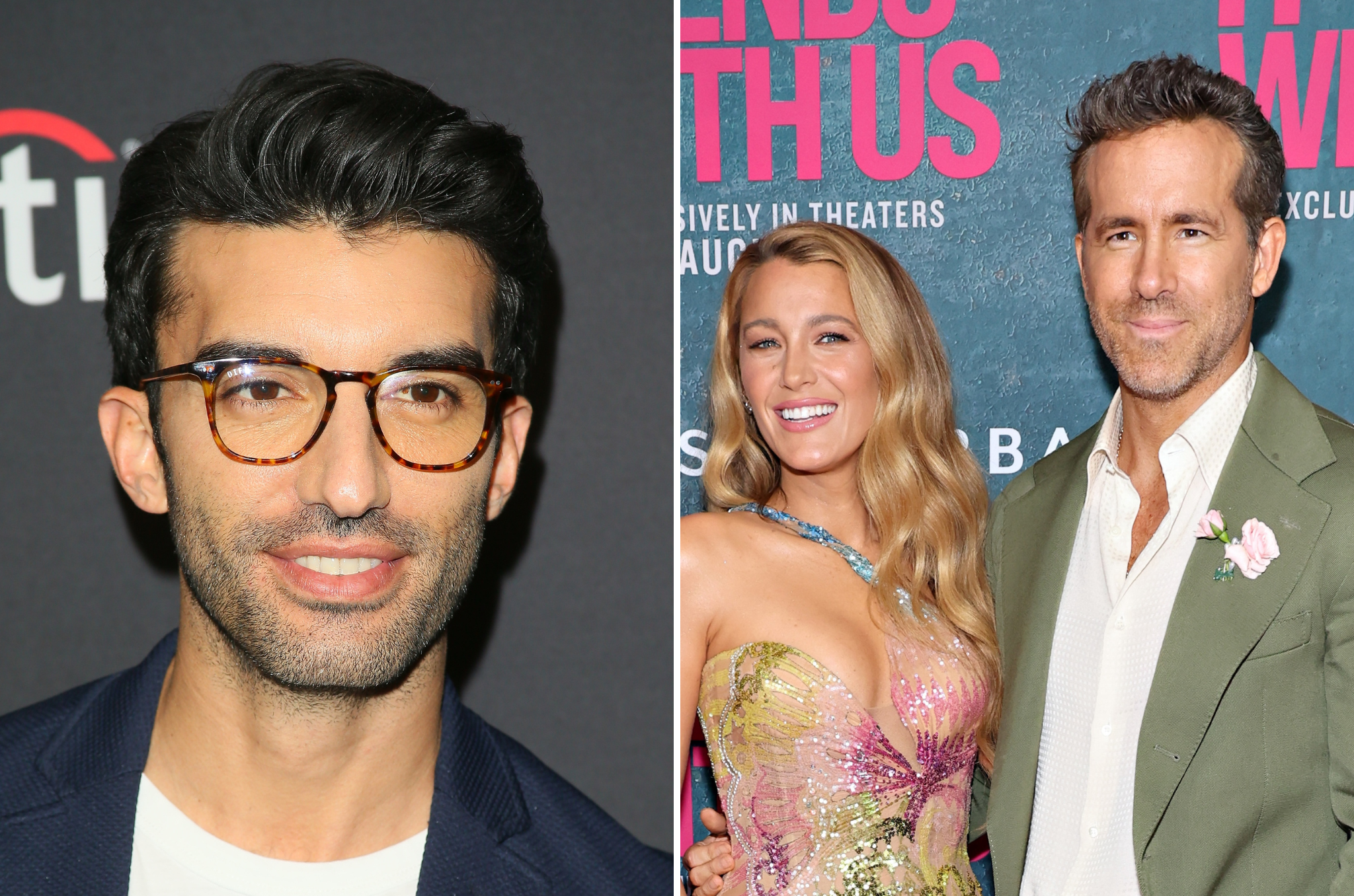 Justin Baldoni, Blake Lively and Ryan Reynolds