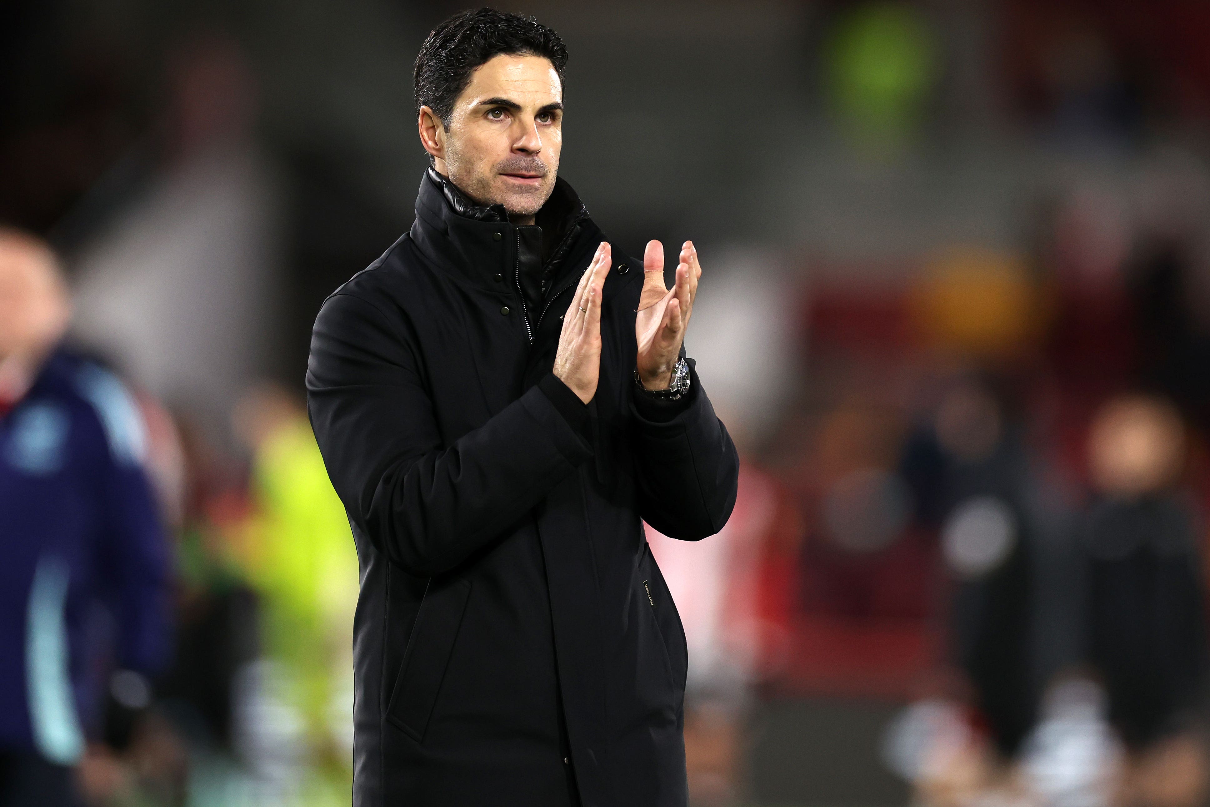 Mikel Arteta’s side are second in the table (Steven Paston/PA)